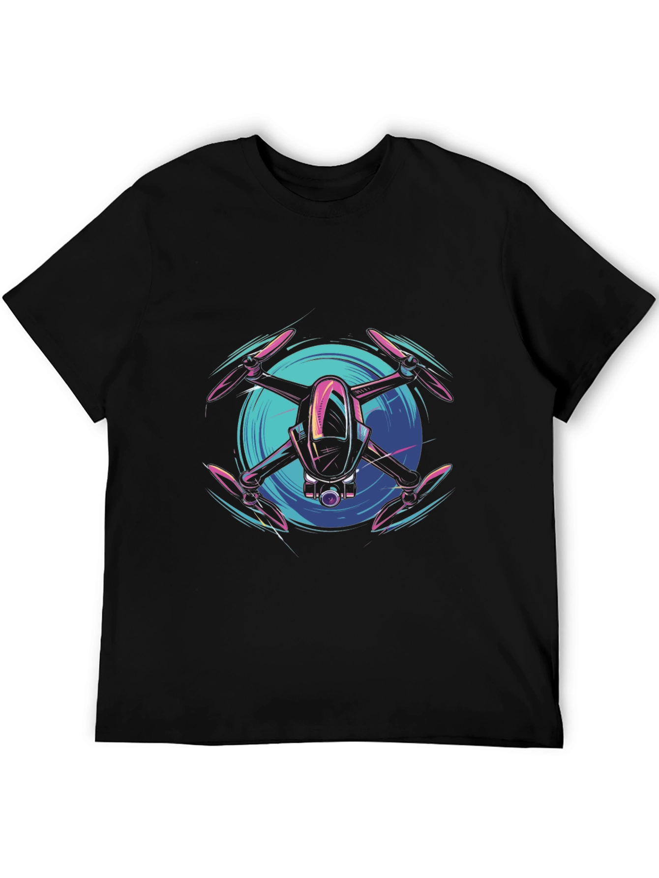 Drone Graphic Tee - Modern Tech Style