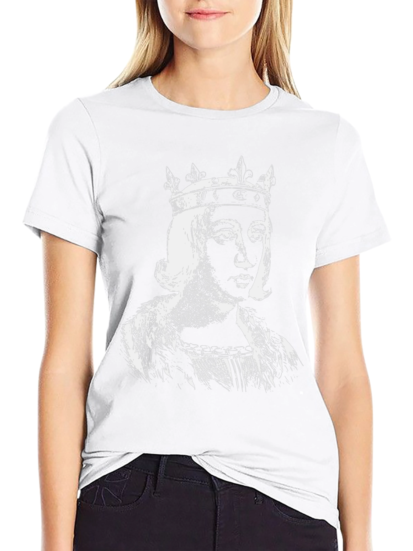 King Portrait Graphic Tee - Black Cotton T-Shirt