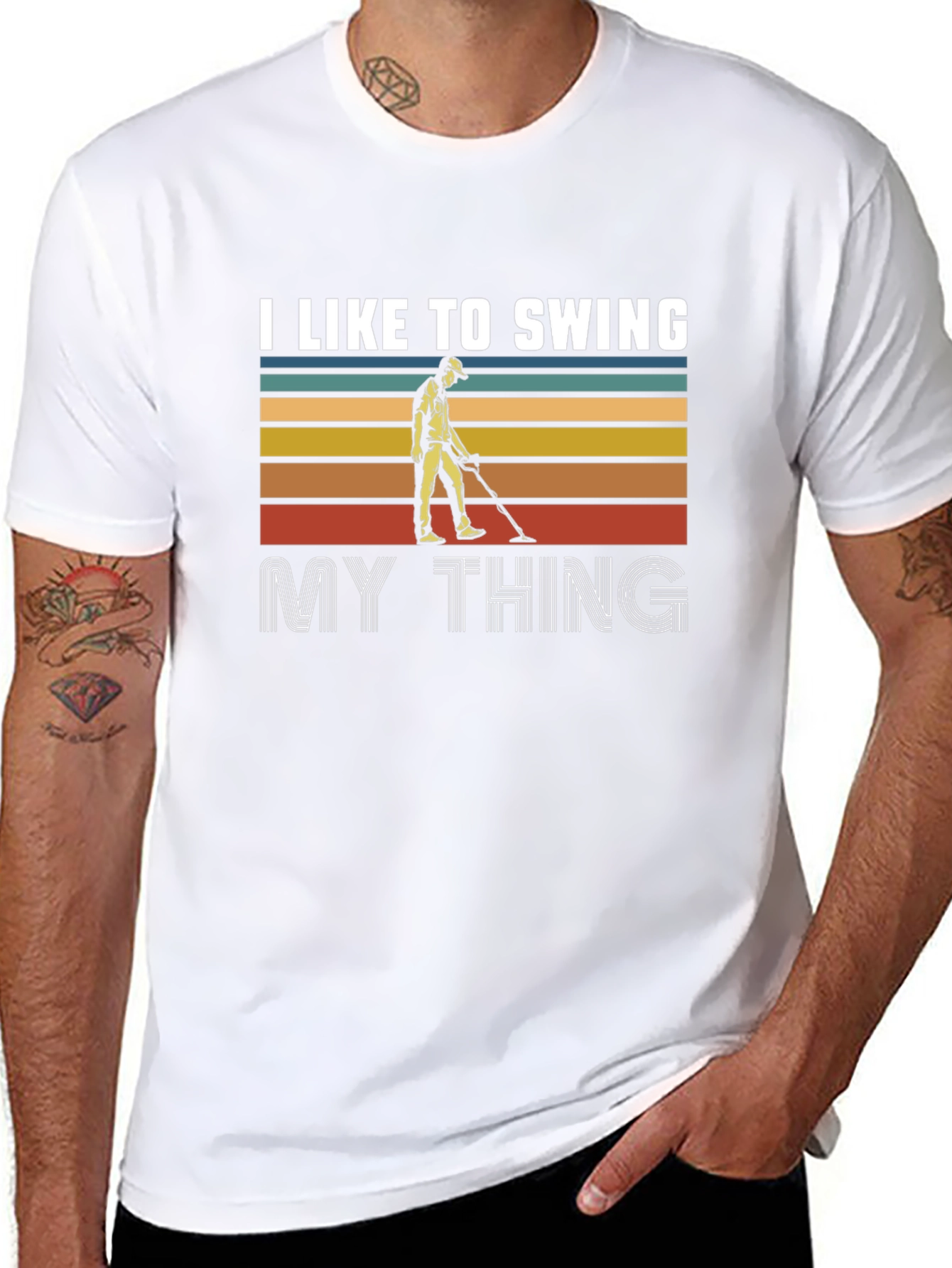 I Like to Swing My Thing Retro T-Shirt