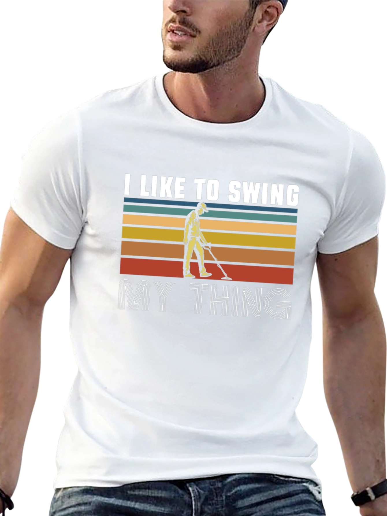 I Like to Swing My Thing Retro T-Shirt