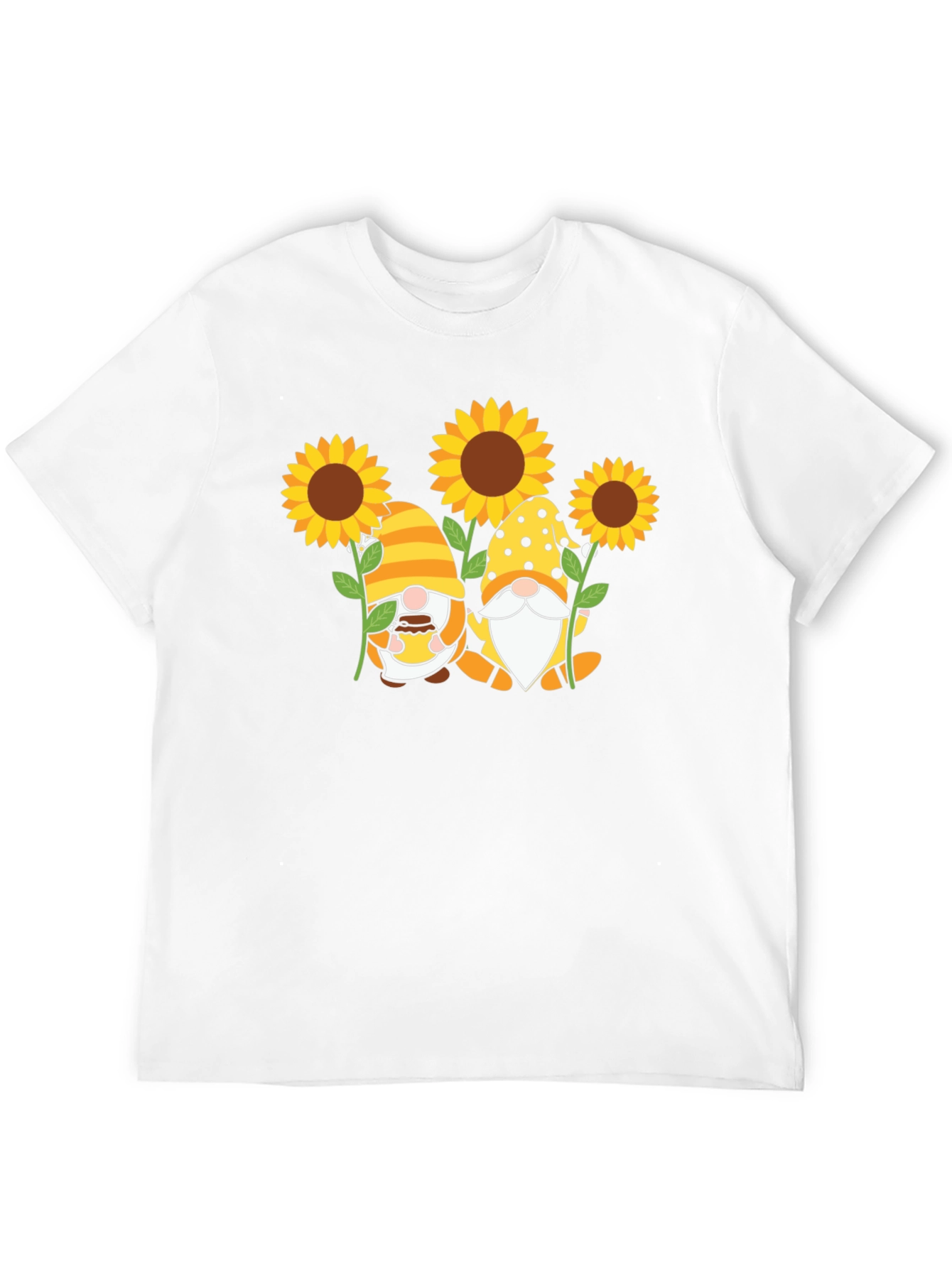 Sunflower Gnome T-Shirt - Unisex Black Tee
