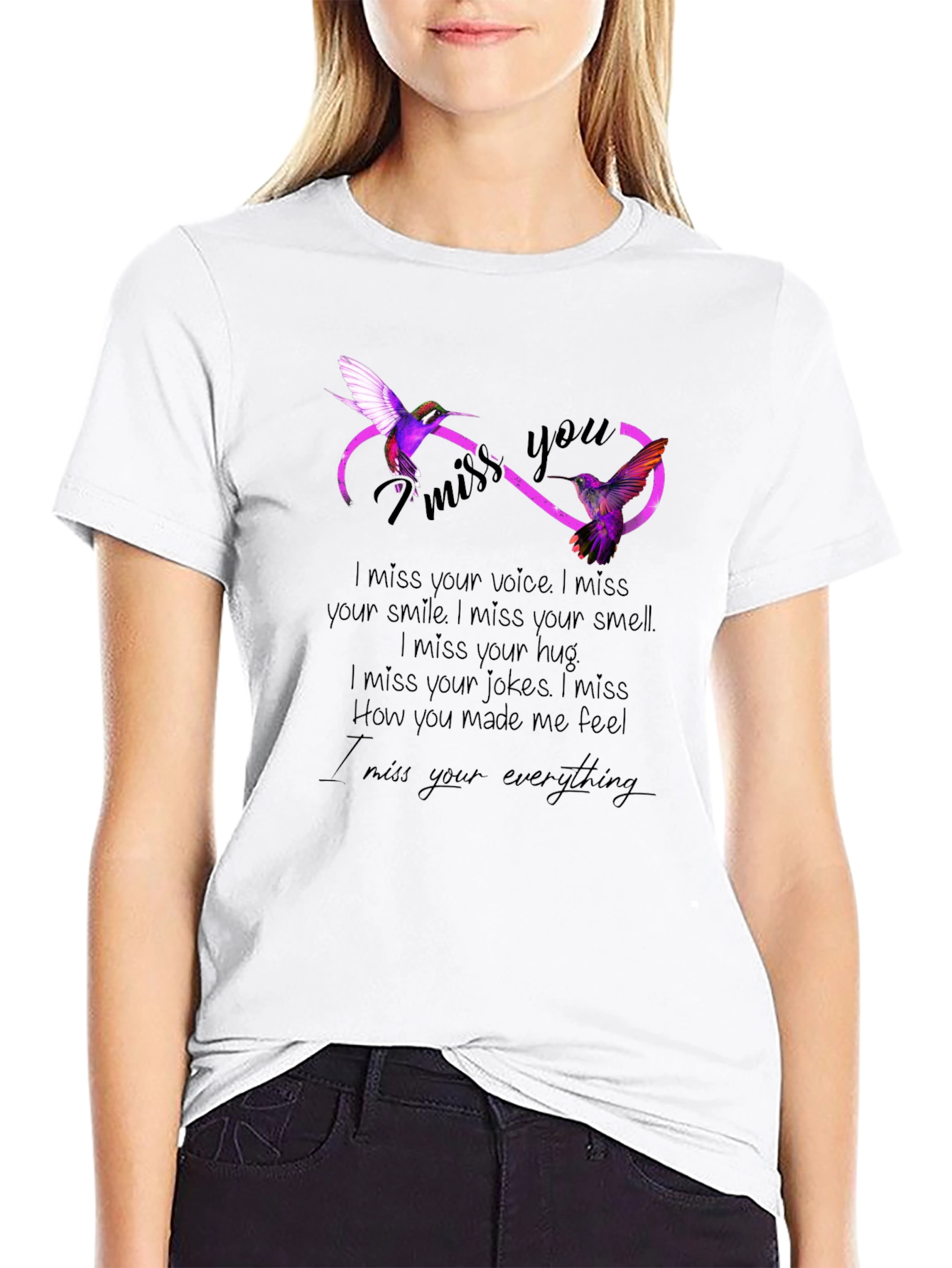 Hummingbird Infinity Miss You T-Shirt