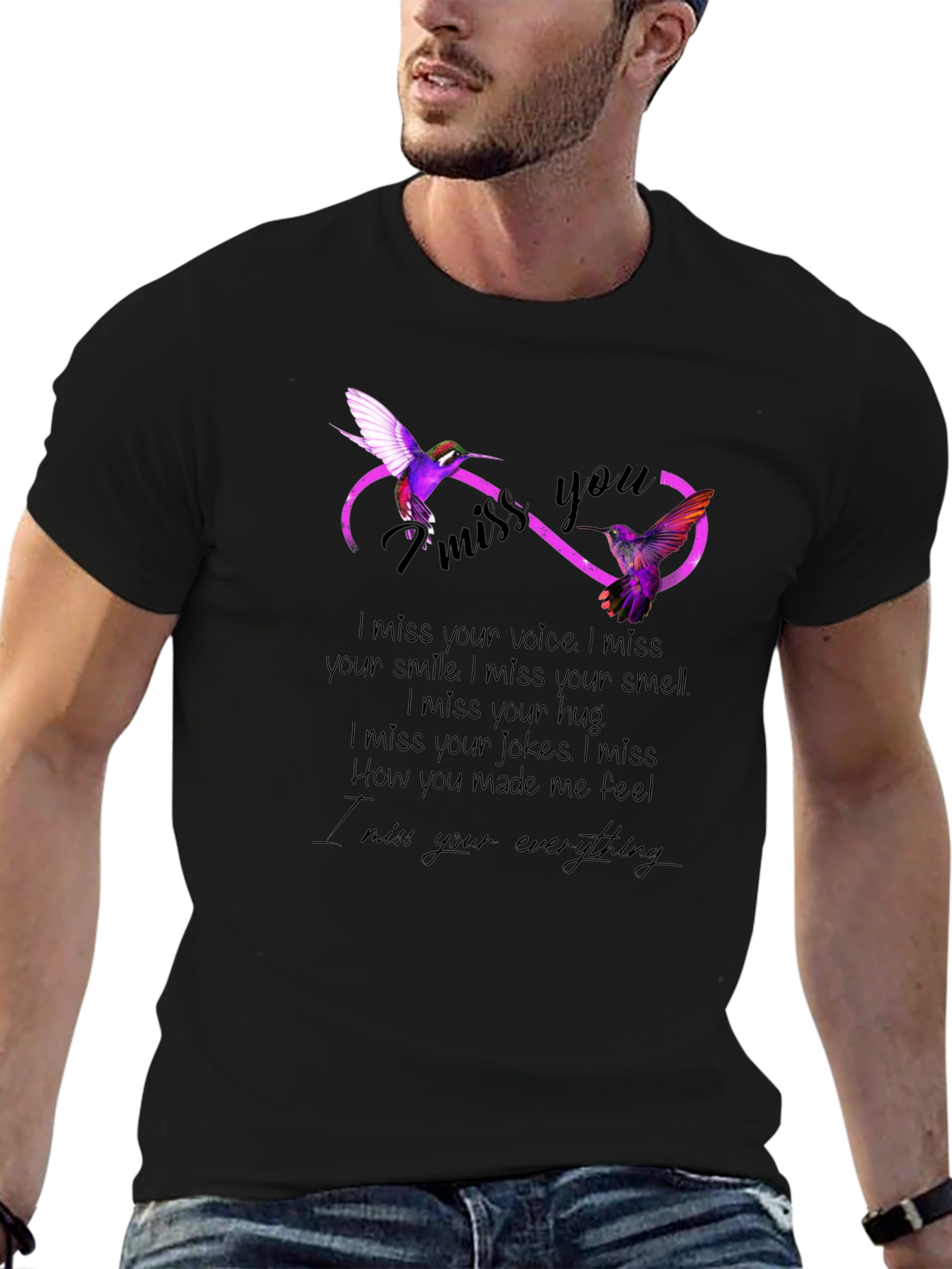 Hummingbird Infinity Miss You T-Shirt
