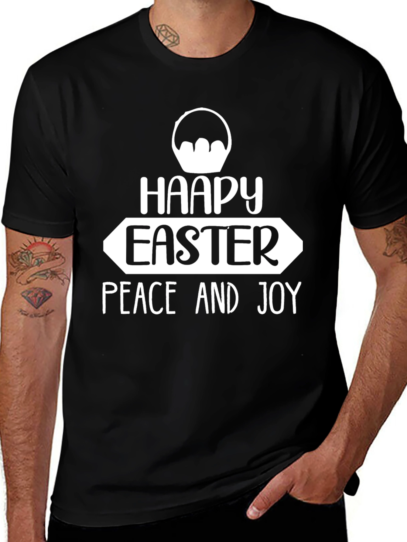 Happy Easter Peace and Joy Graphic T-Shirt