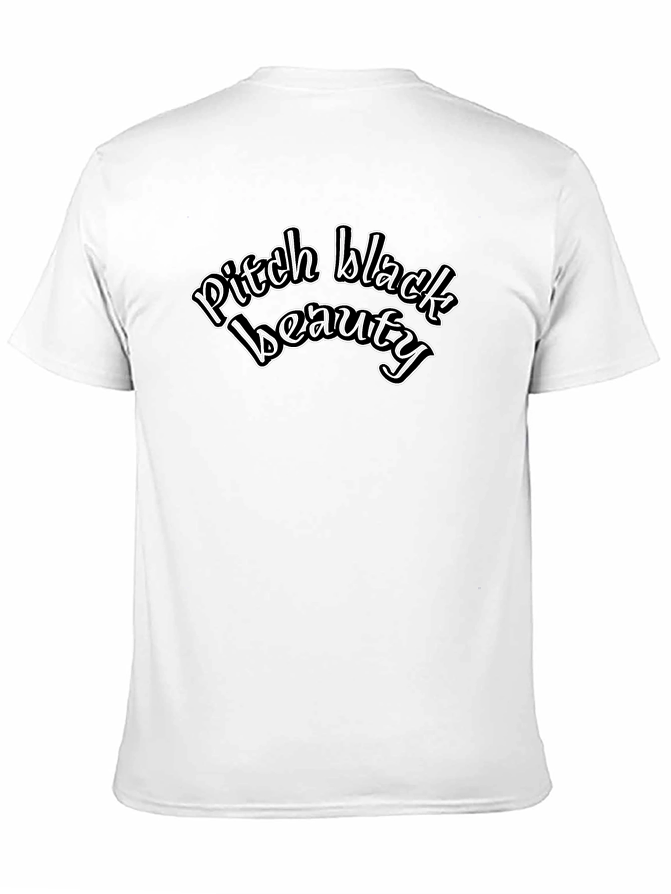 Pitch Black Beauty Graphic Tee - Stylish Comfort
