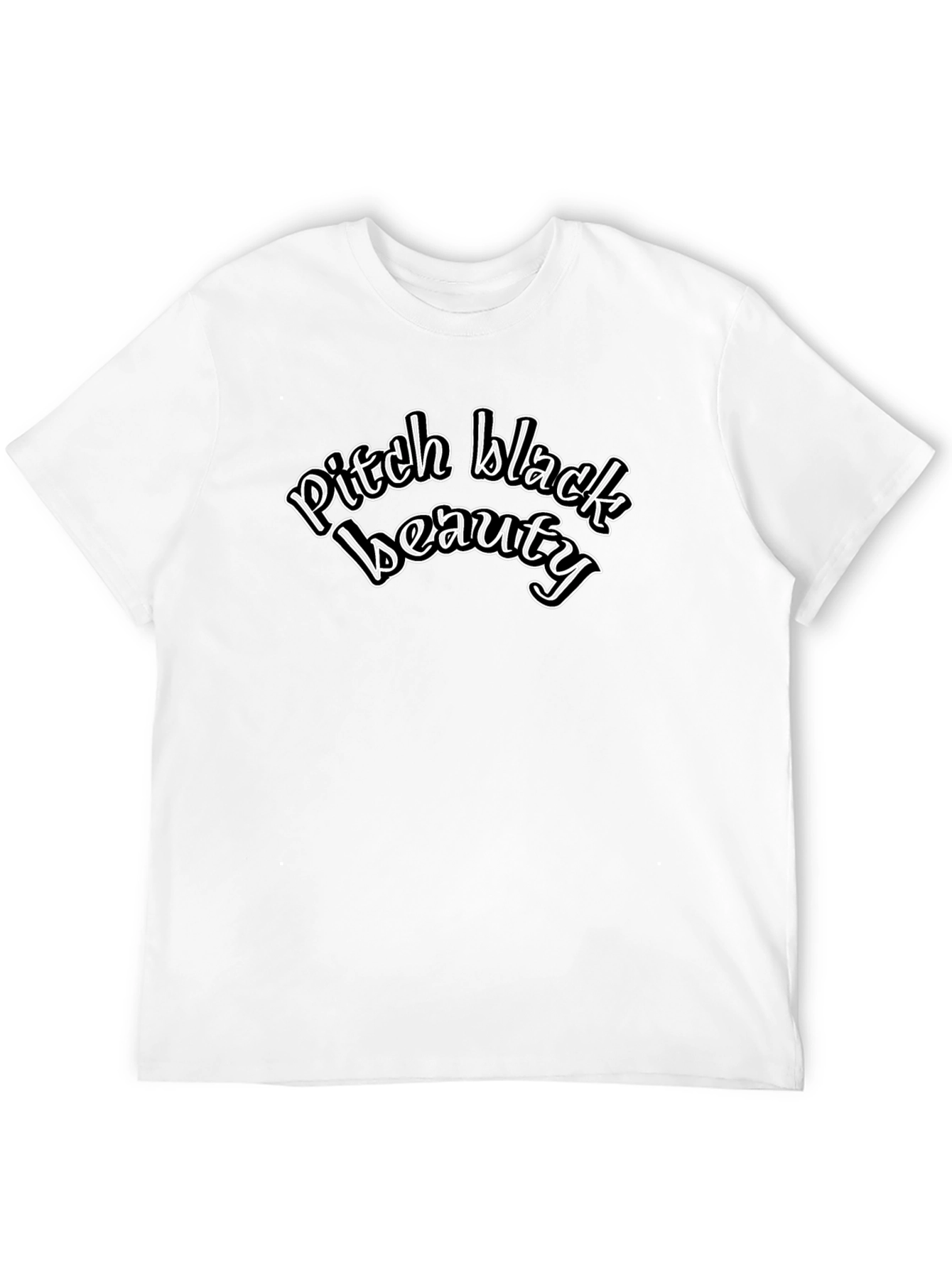 Pitch Black Beauty Graphic Tee - Stylish Comfort