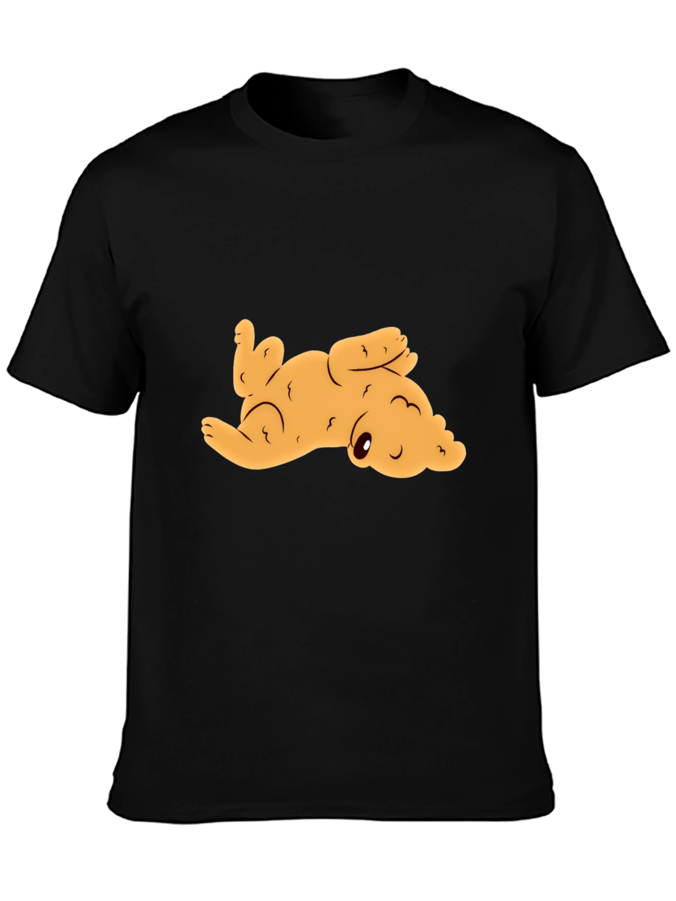 Cute Puppy Graphic Tee - Black