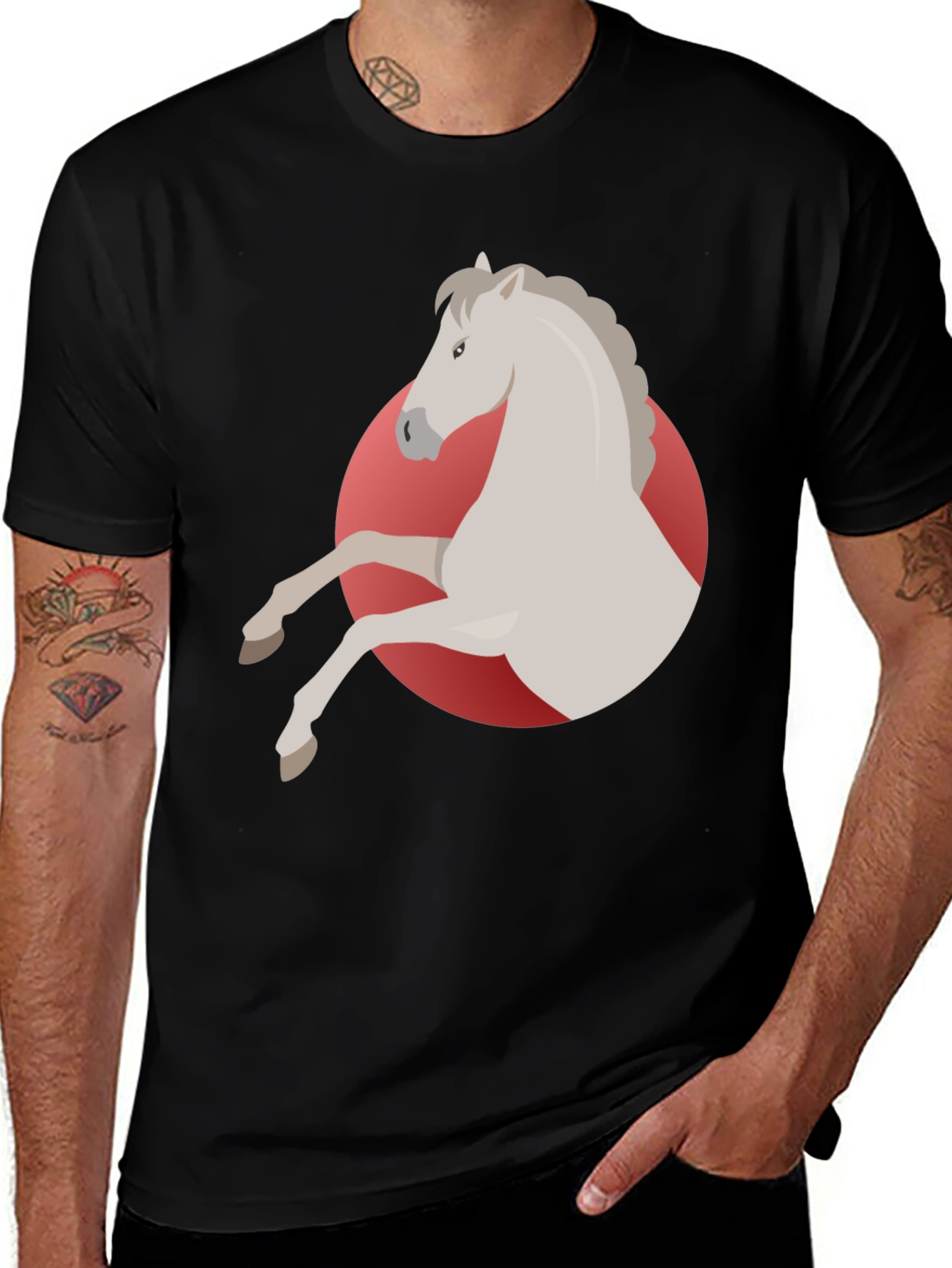 Horse Graphic Tee - Stylish & Comfortable