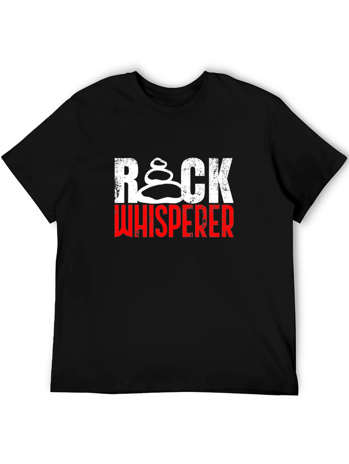 Rock Whisperer Black Cotton Tee
