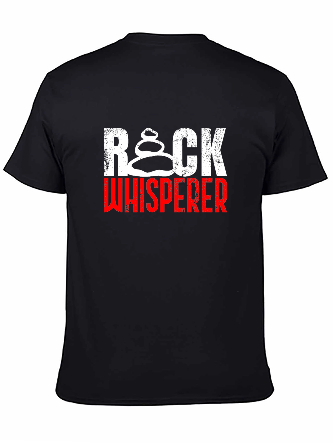 Rock Whisperer Black Cotton Tee