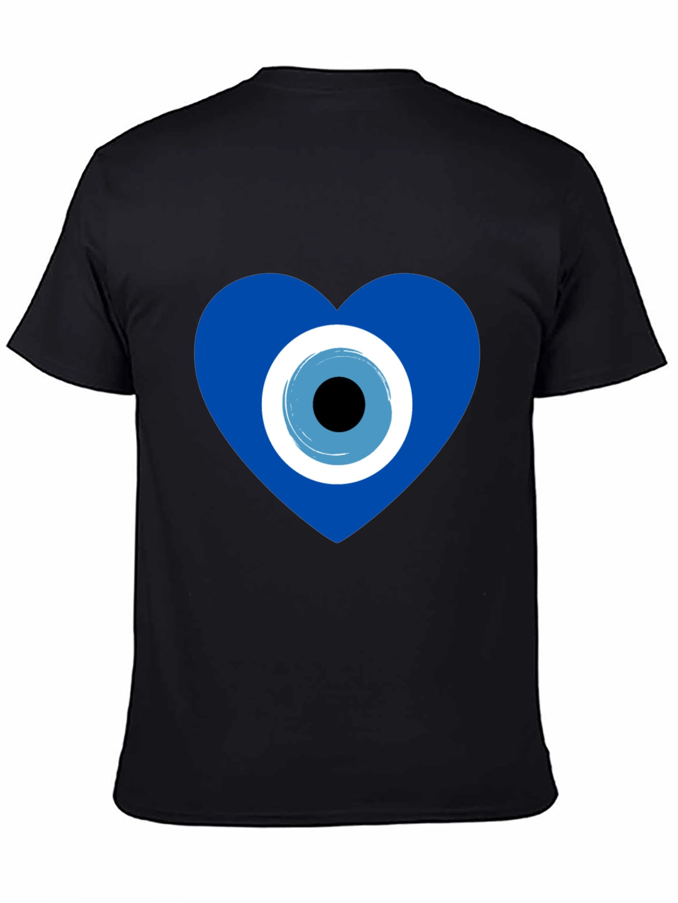 Evil Eye Heart Graphic T-Shirt - Stylish Protection