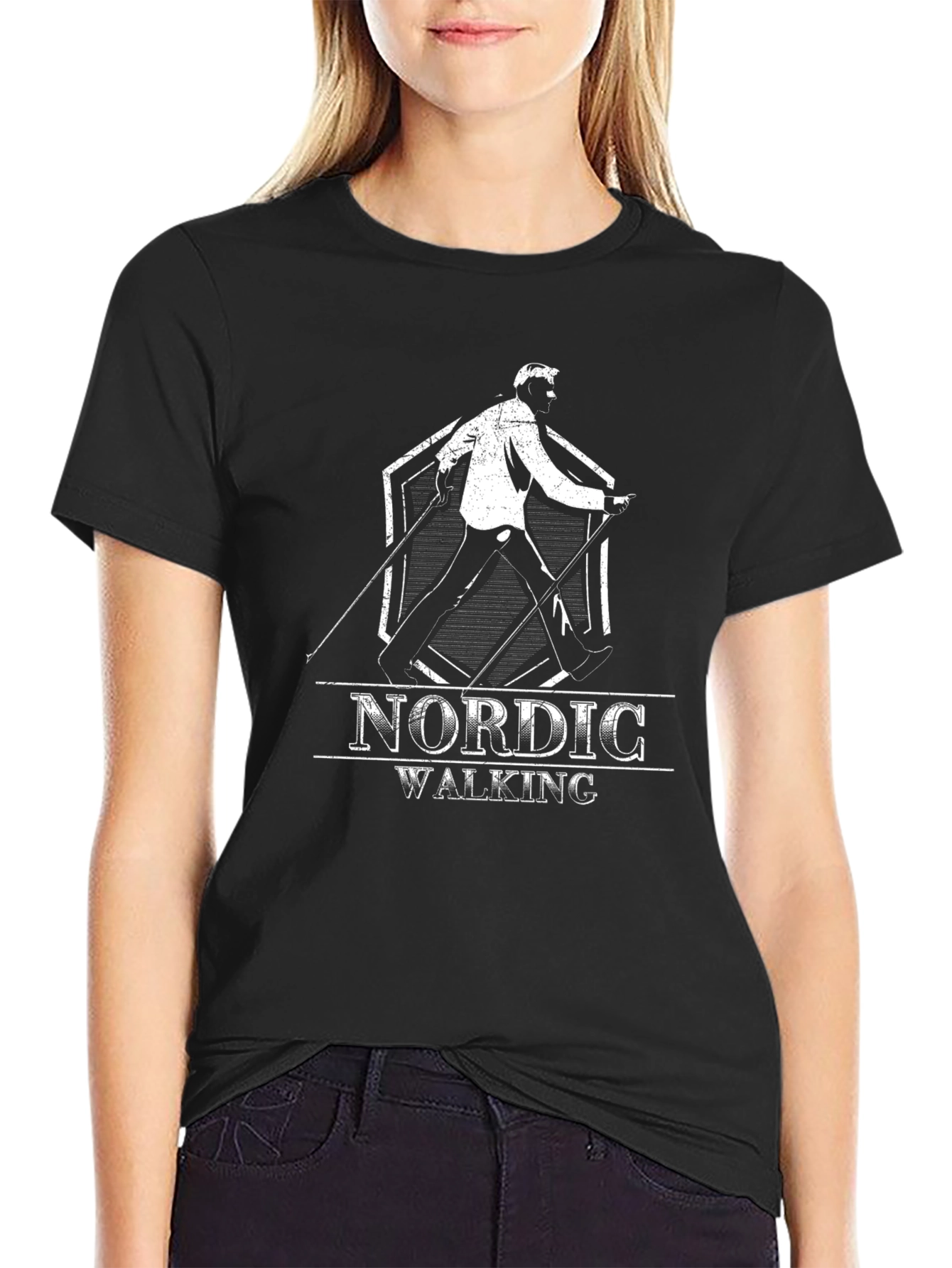 Nordic Walking Graphic T-Shirt - Casual Wear