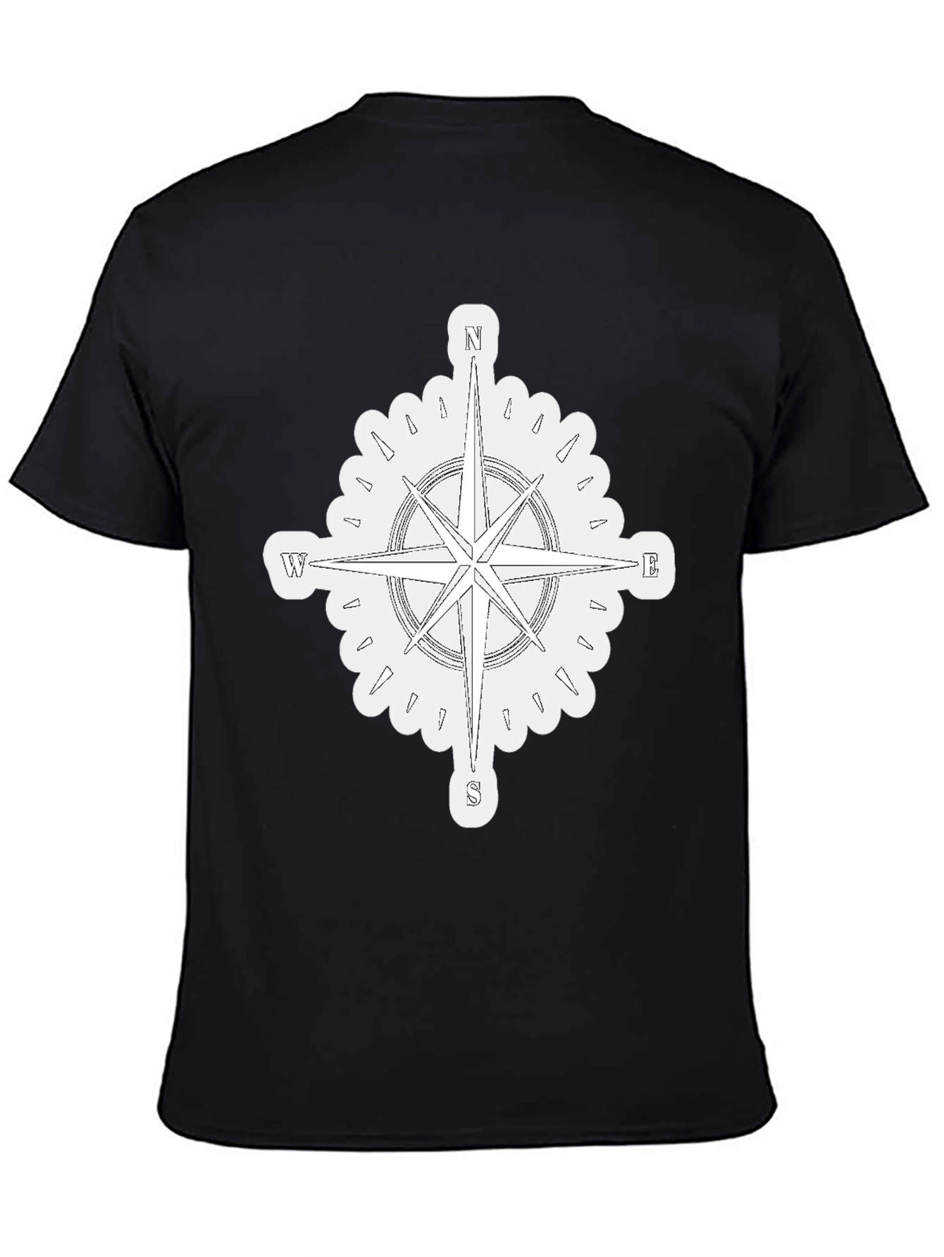 Compass Graphic T-Shirt - Mens Black Tee