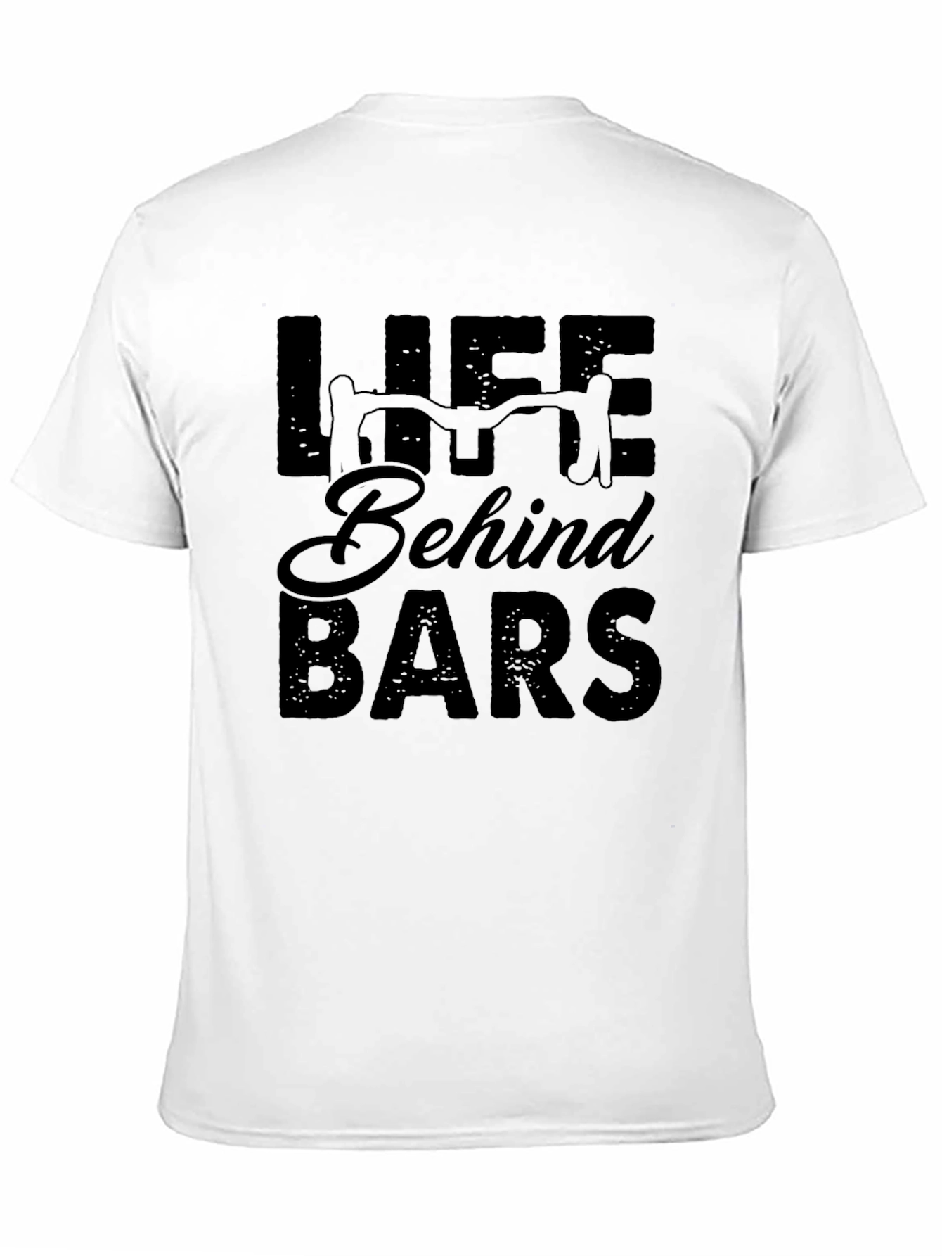 Life Behind Bars Black Graphic T-Shirt