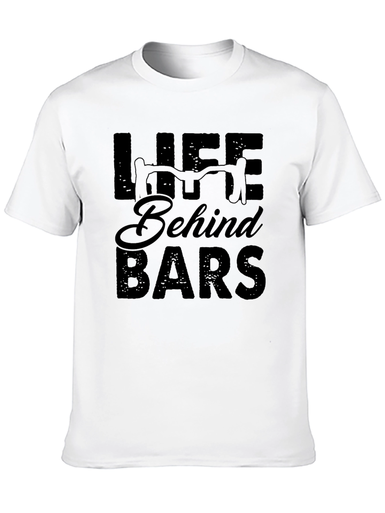 Life Behind Bars Black Graphic T-Shirt