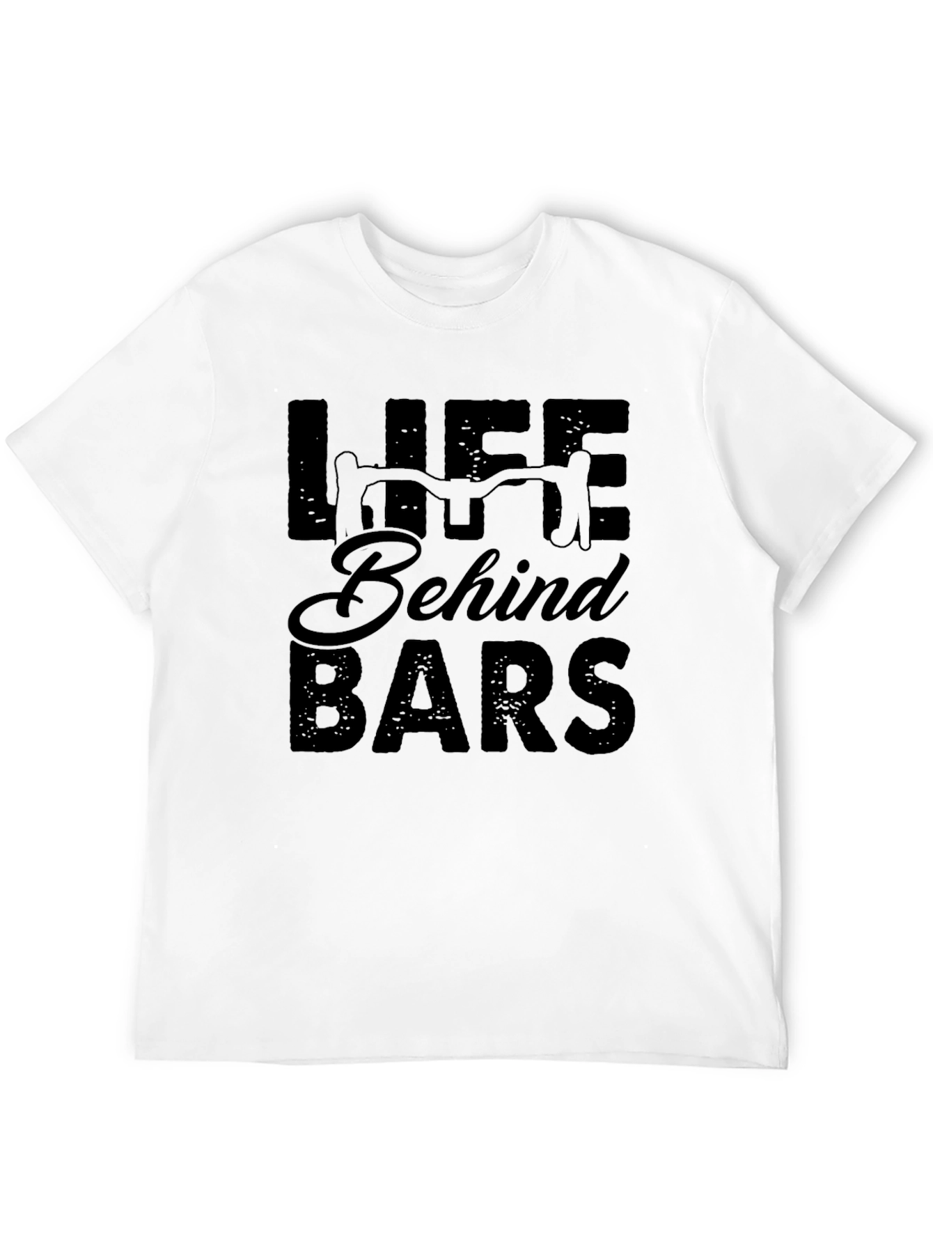 Life Behind Bars Black Graphic T-Shirt