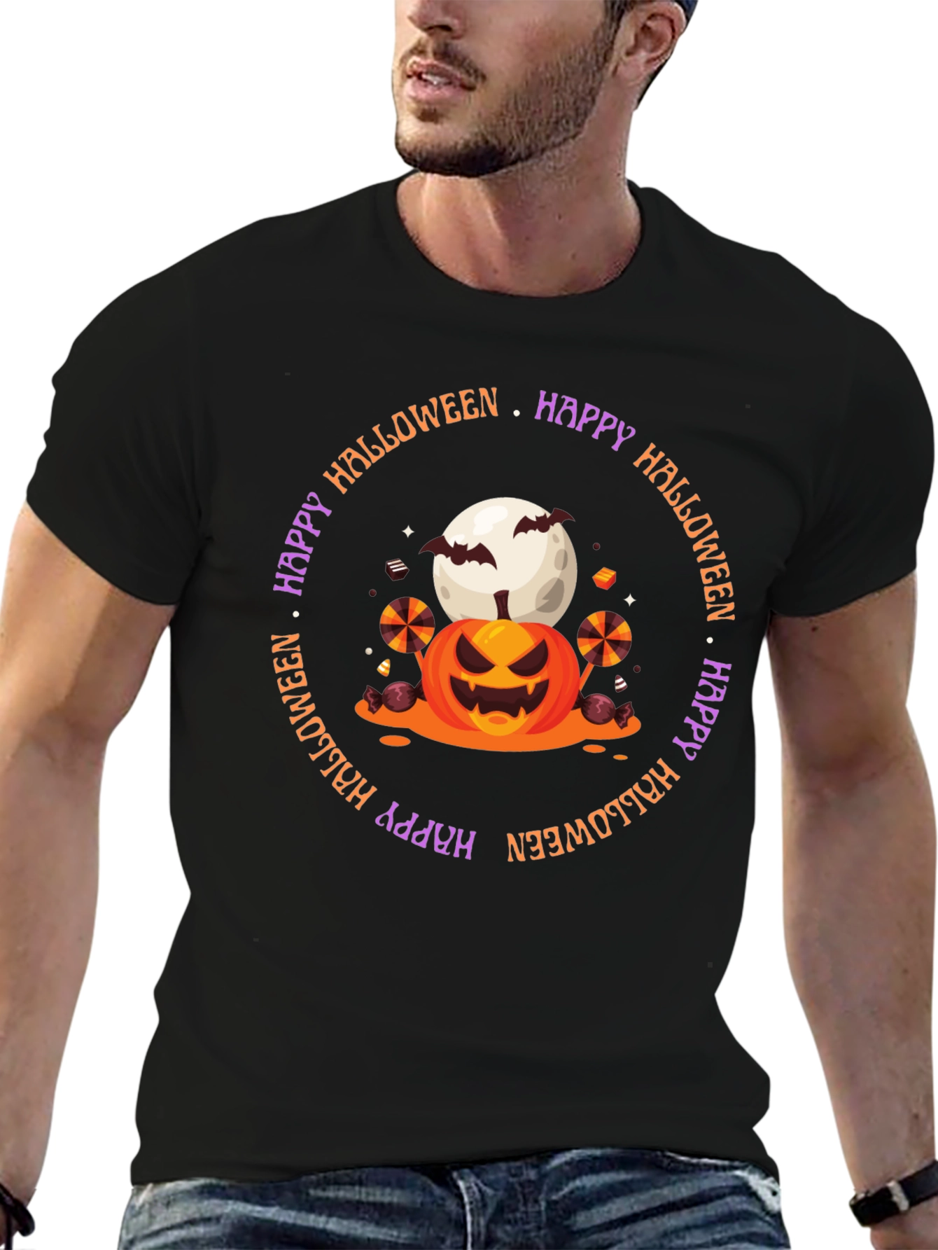 Happy Halloween Pumpkin Graphic Tee