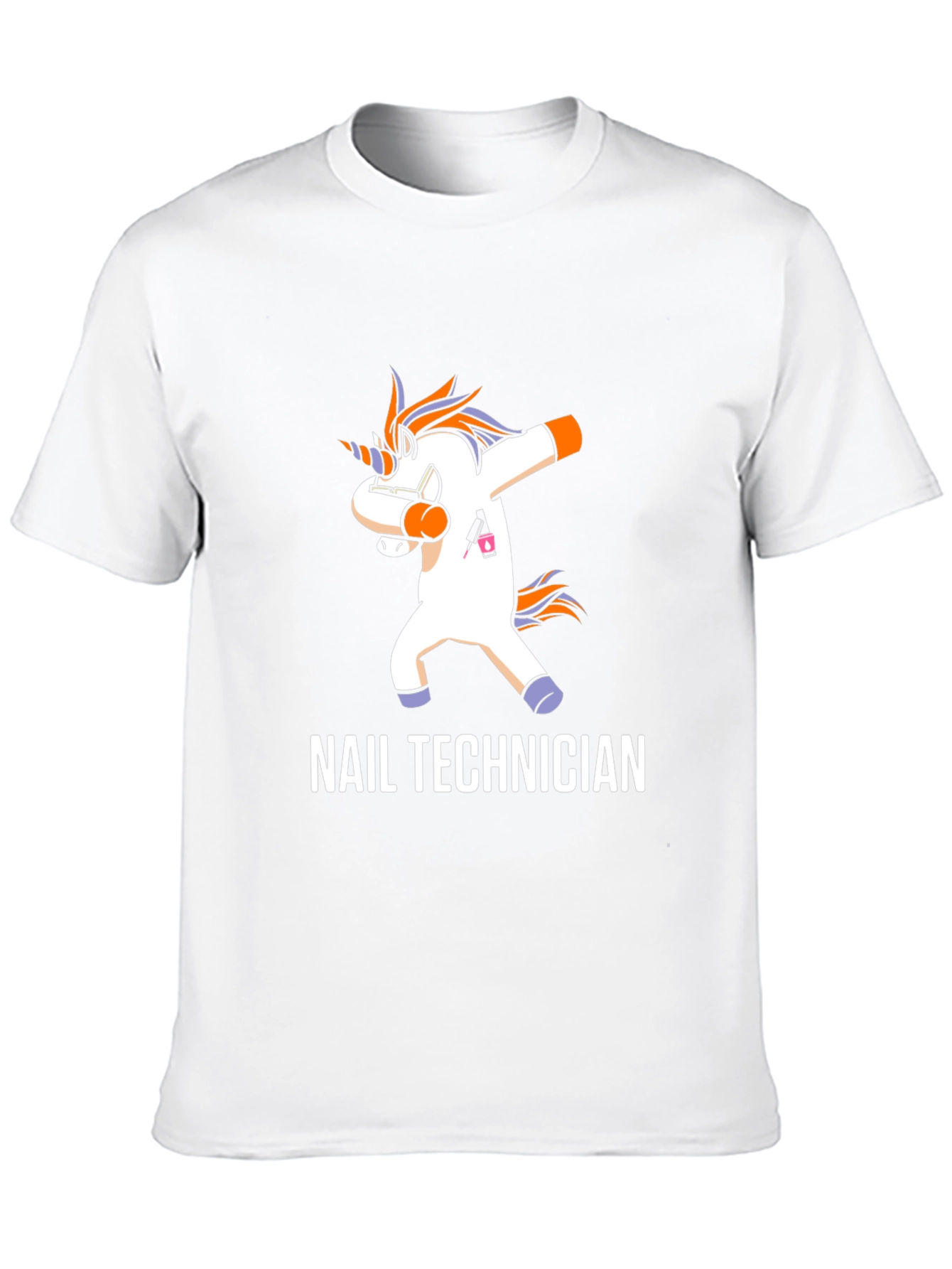 Nail Technician Dabbing Unicorn T-Shirt