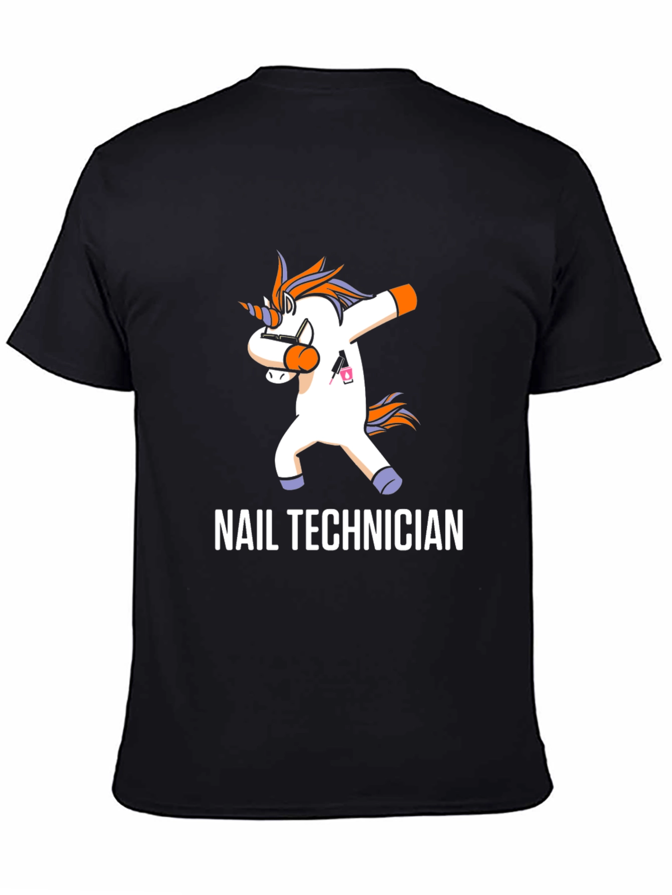 Nail Technician Dabbing Unicorn T-Shirt
