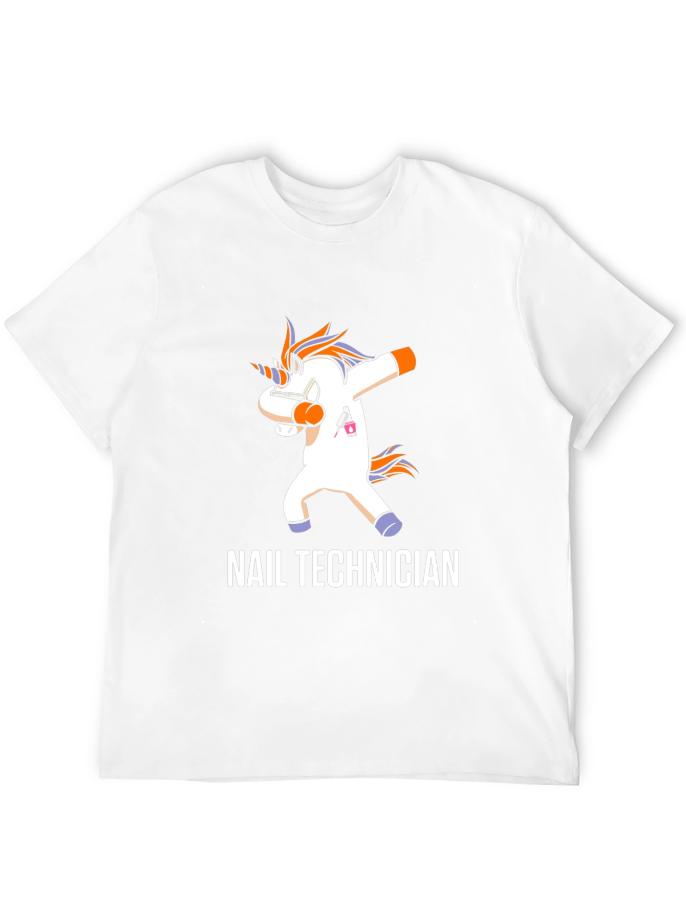 Nail Technician Dabbing Unicorn T-Shirt