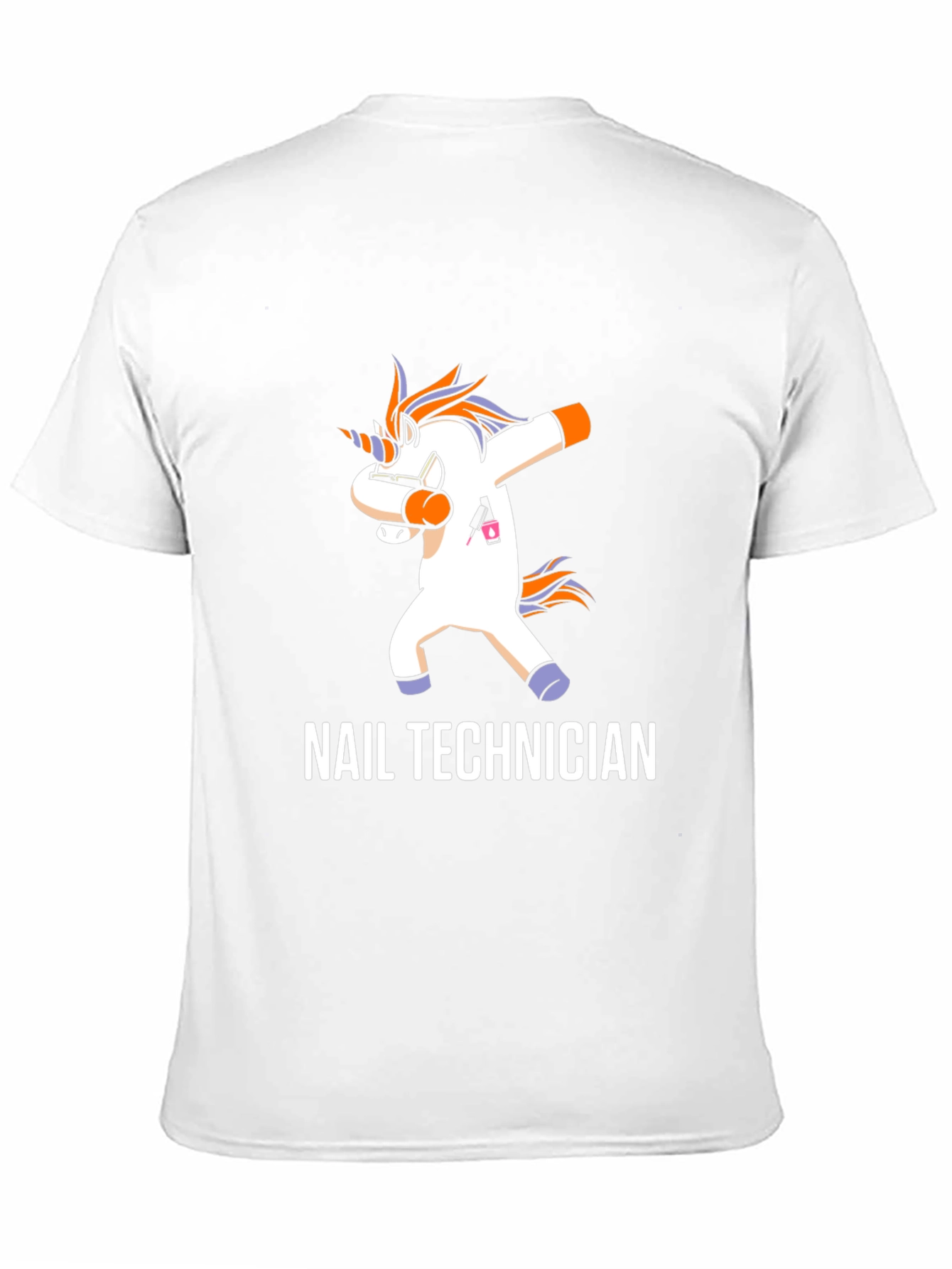 Nail Technician Dabbing Unicorn T-Shirt