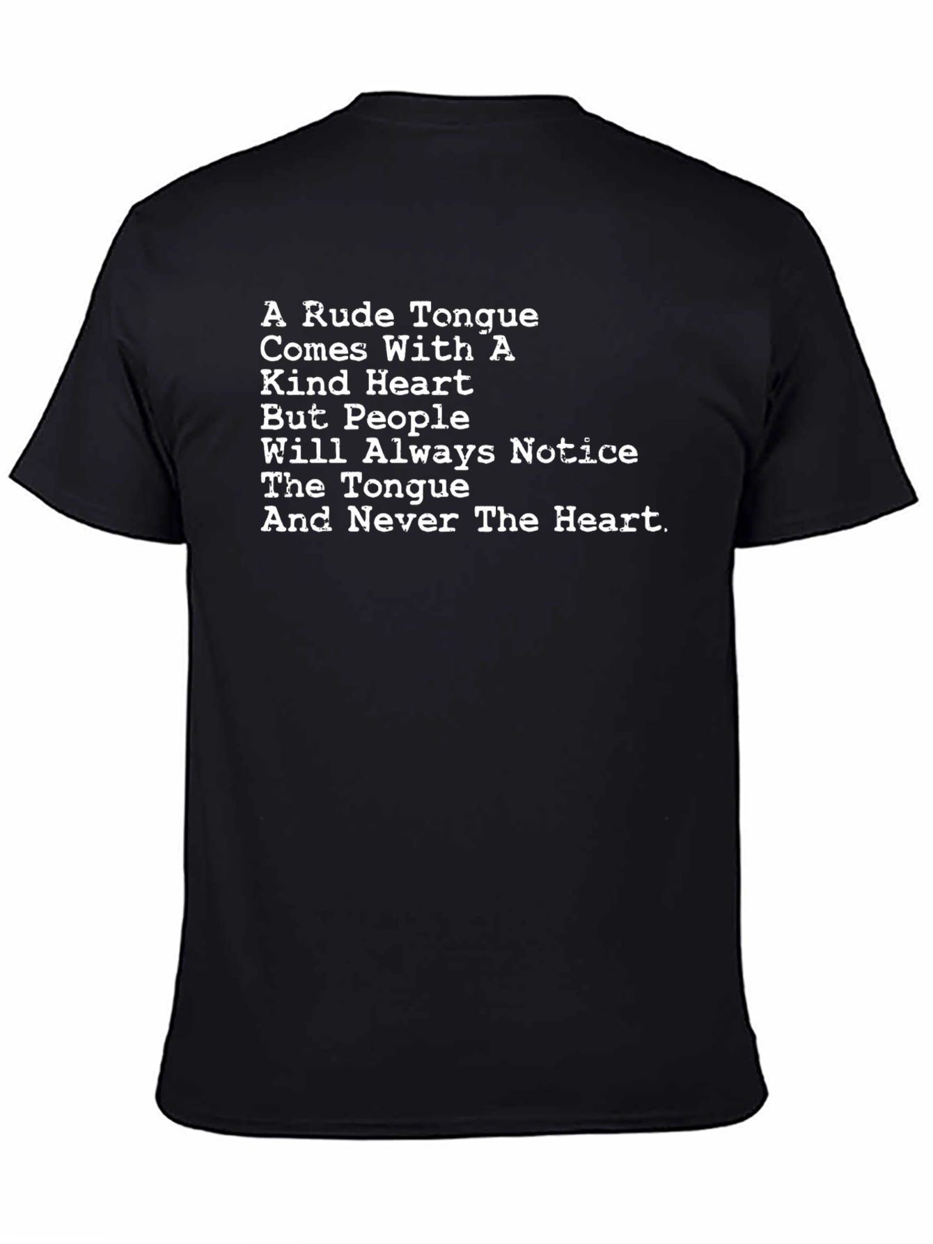 Kind Heart Tongue T-Shirt - Cotton Blend Tee