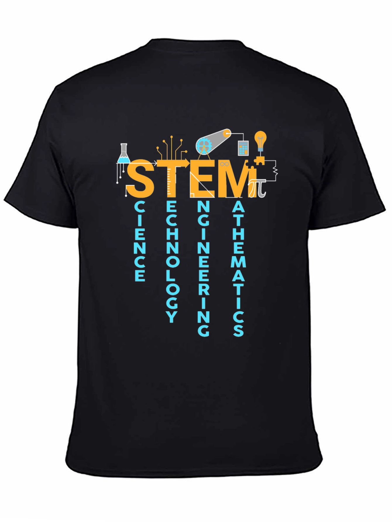 STEM Science Tech Engineering Math Graphic T-Shirt