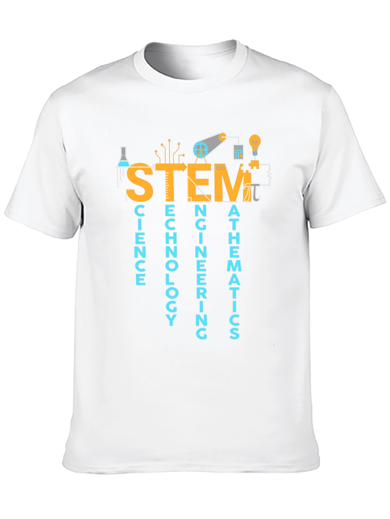 STEM Science Tech Engineering Math Graphic T-Shirt