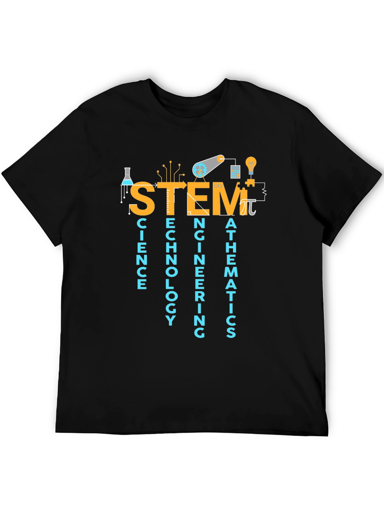 STEM Science Tech Engineering Math Graphic T-Shirt