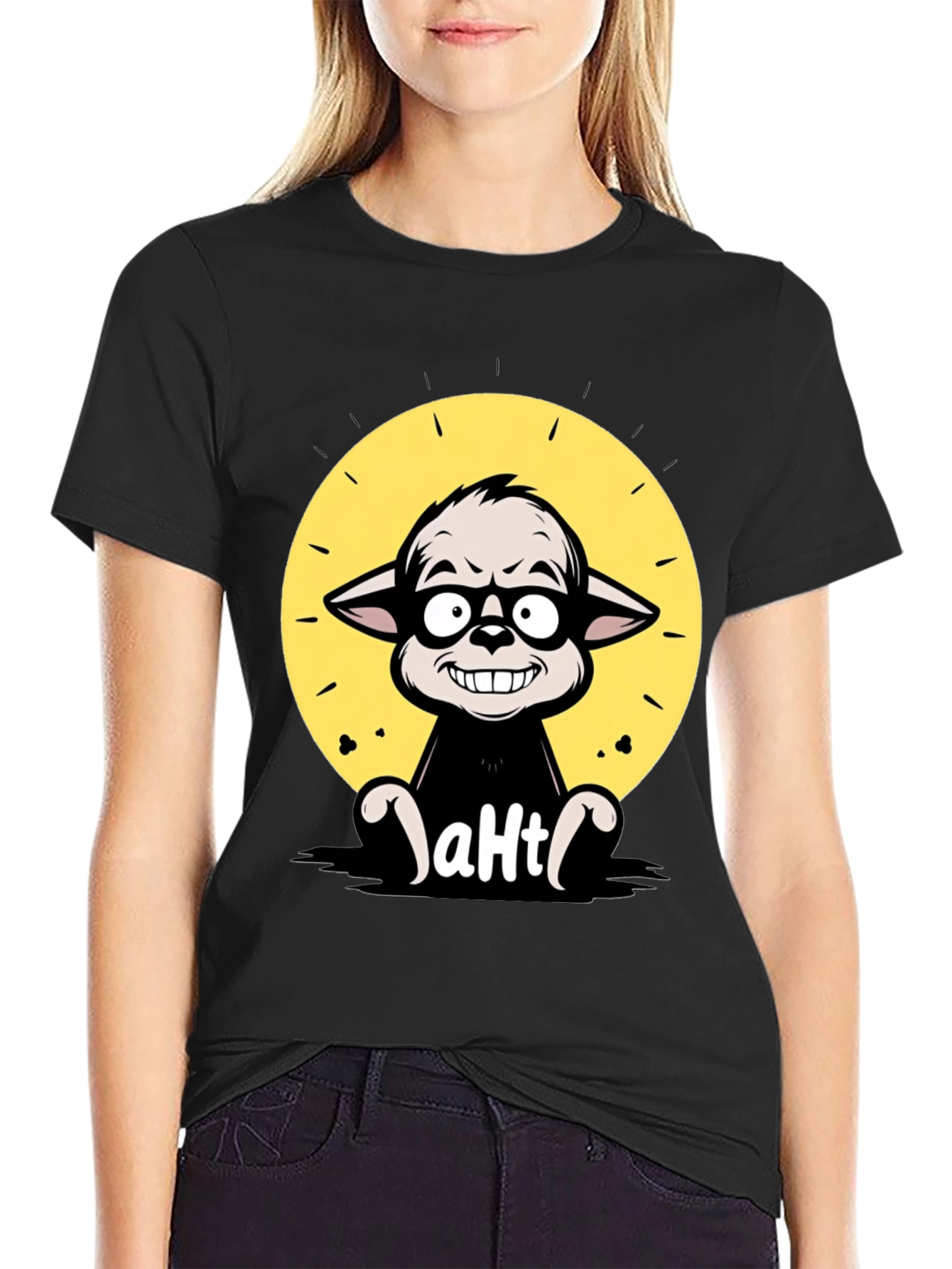 Cartoon Character Graphic Tee - aHt