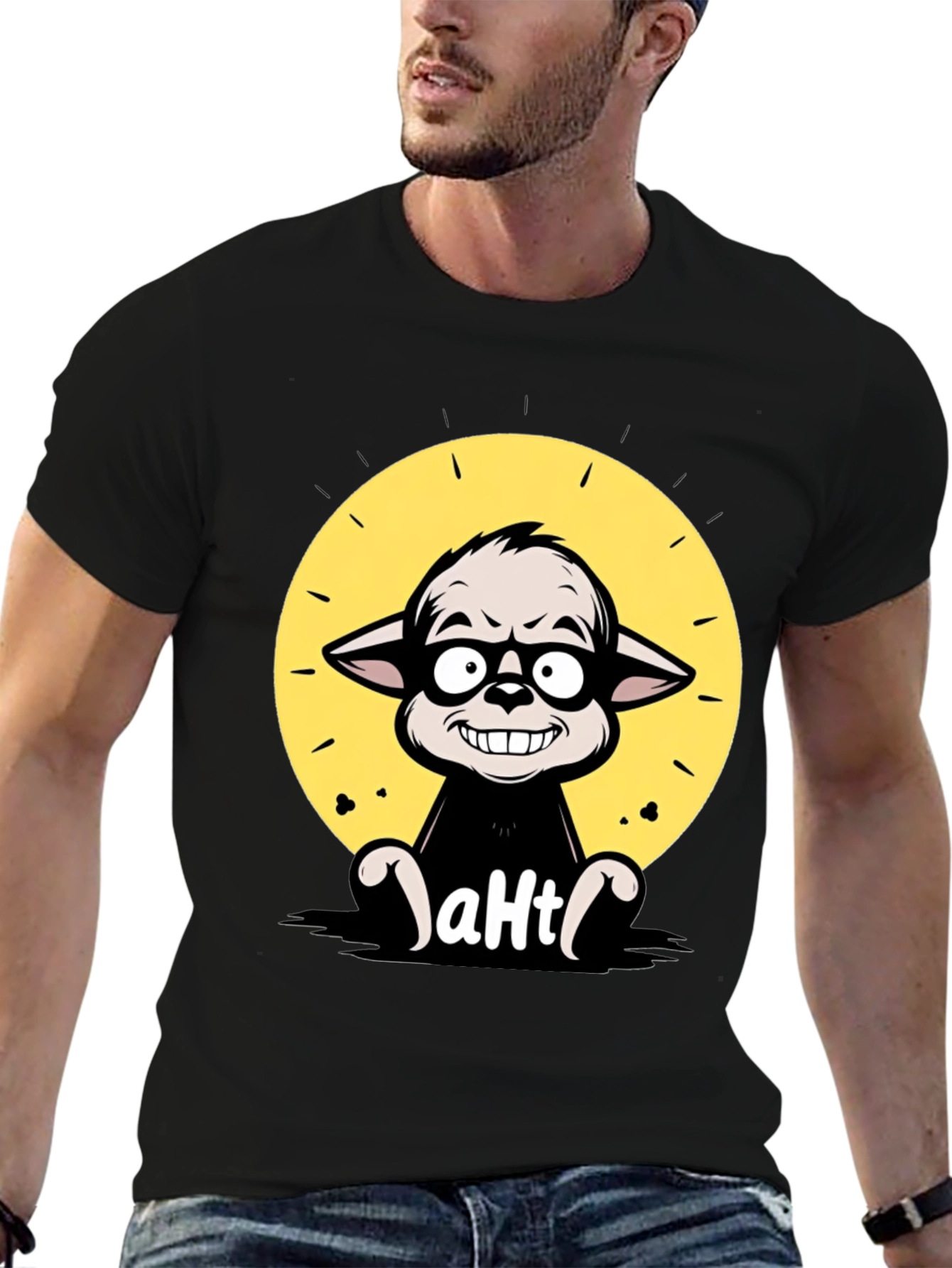 Cartoon Character Graphic Tee - aHt