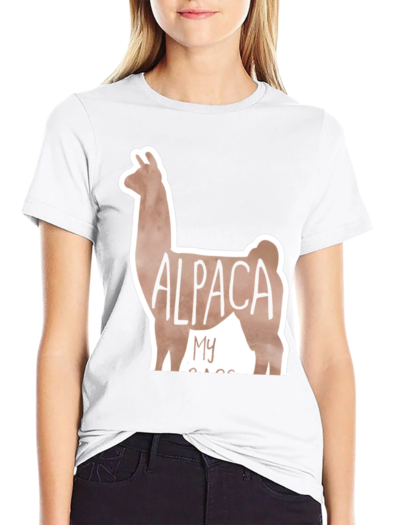 Alpaca My Bags Black Graphic Tee