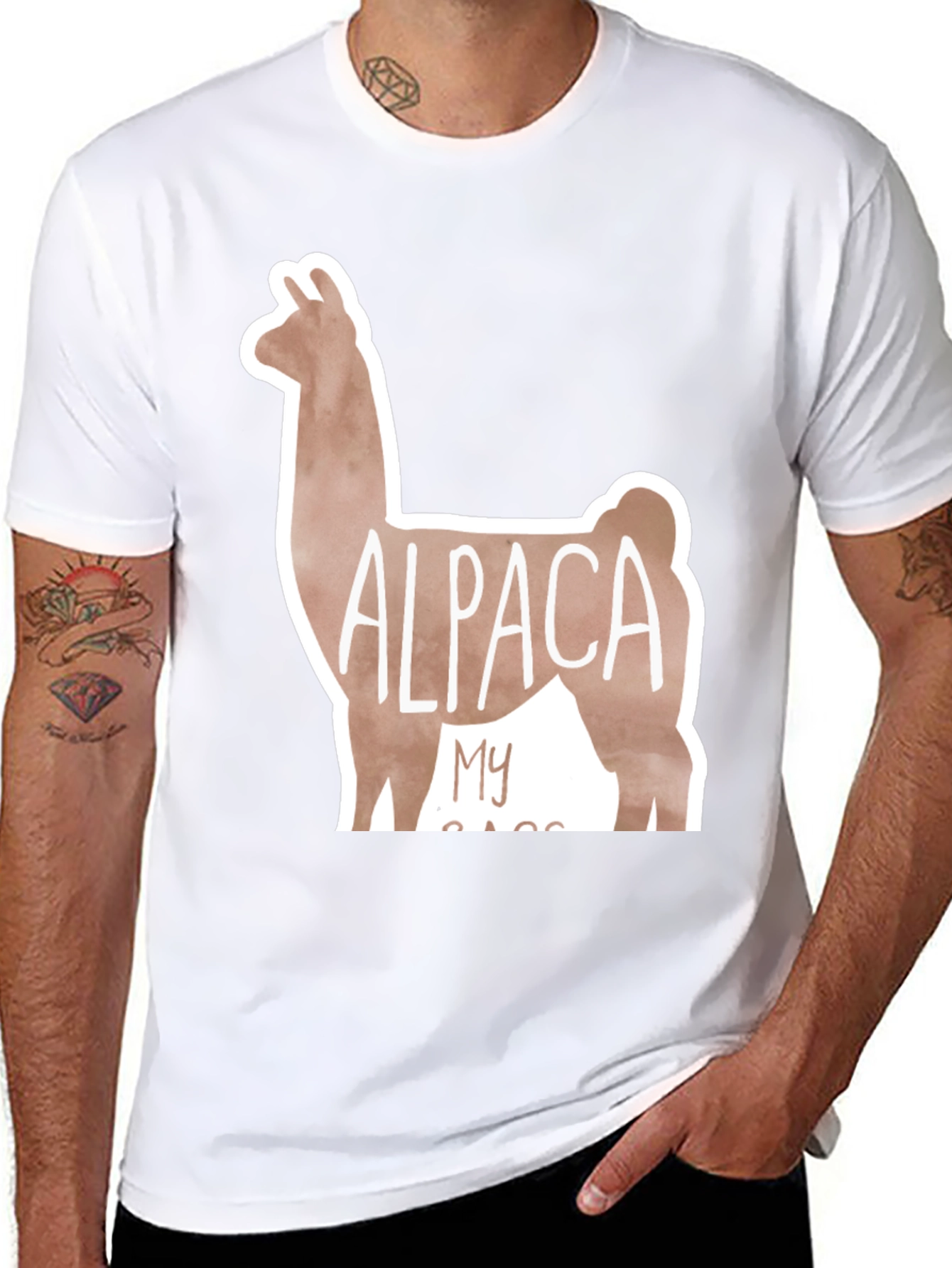 Alpaca My Bags Black Graphic Tee