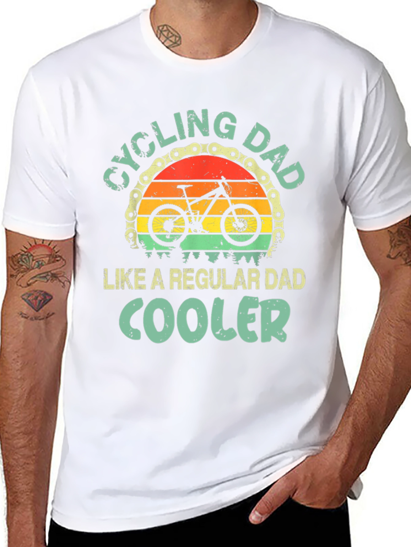 Cycling Dad T-Shirt - Cool Dad Tee