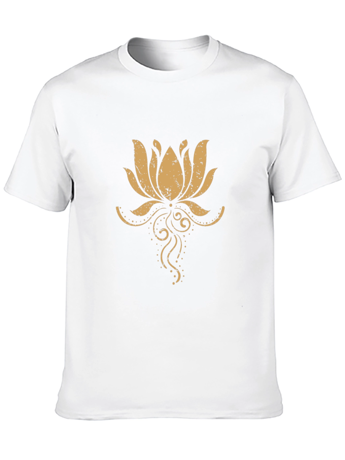 Lotus Flower Graphic Tee - Mens Black T-Shirt