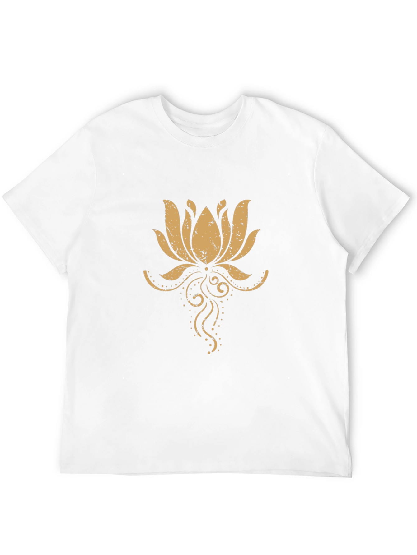 Lotus Flower Graphic Tee - Mens Black T-Shirt