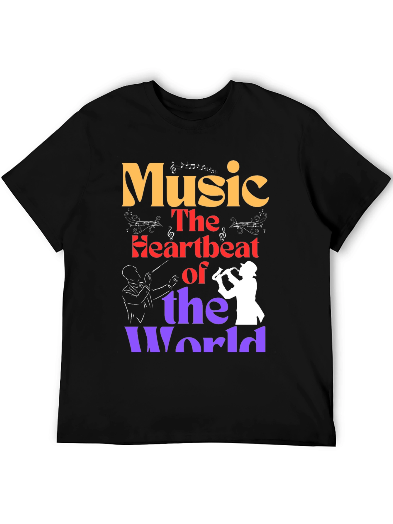Music is the Heartbeat of the World T-Shirt
