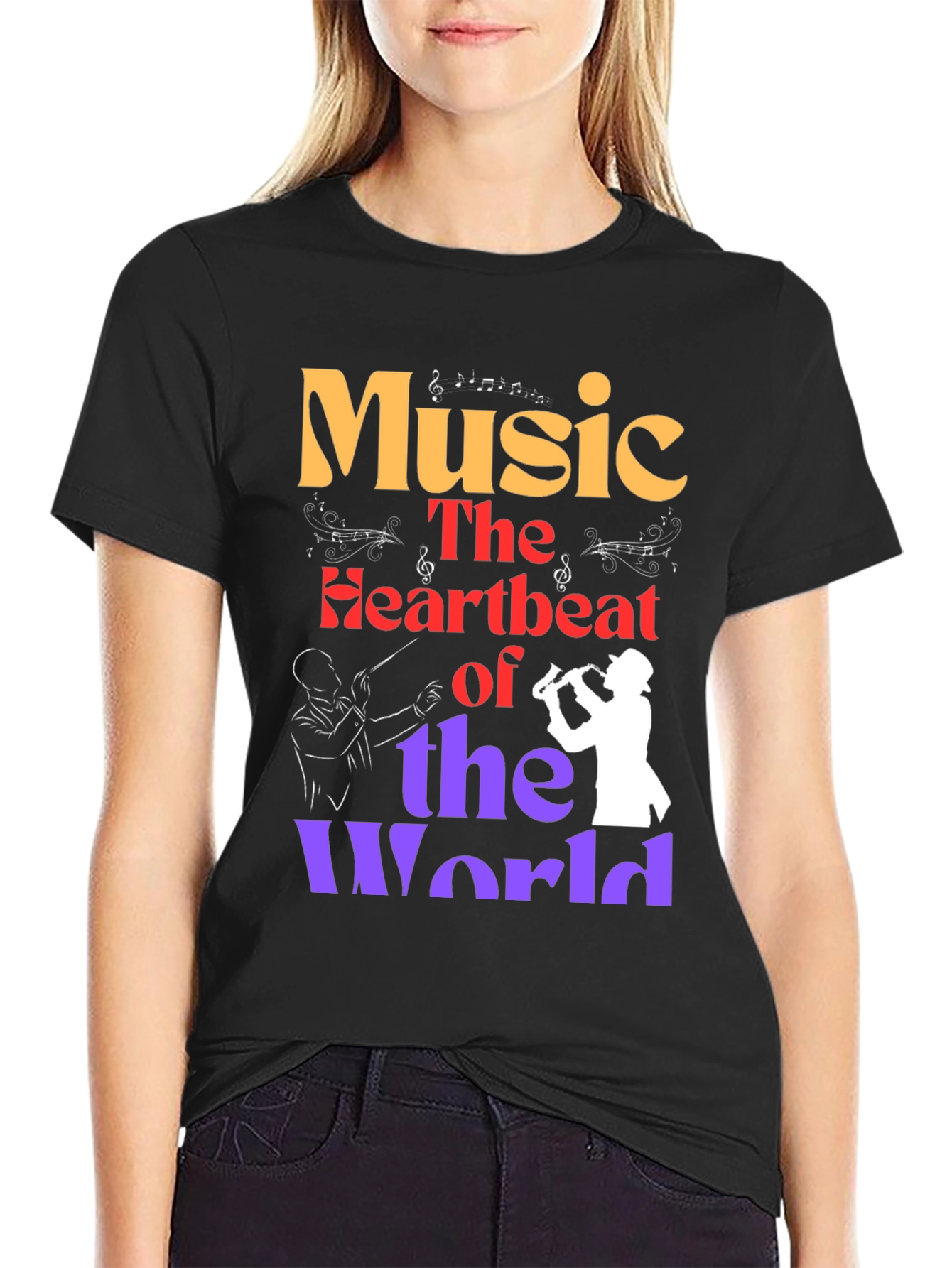 Music is the Heartbeat of the World T-Shirt
