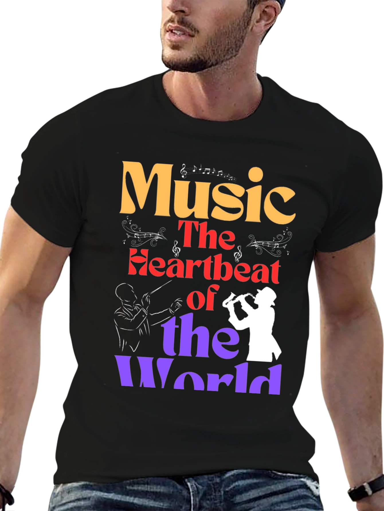 Music is the Heartbeat of the World T-Shirt