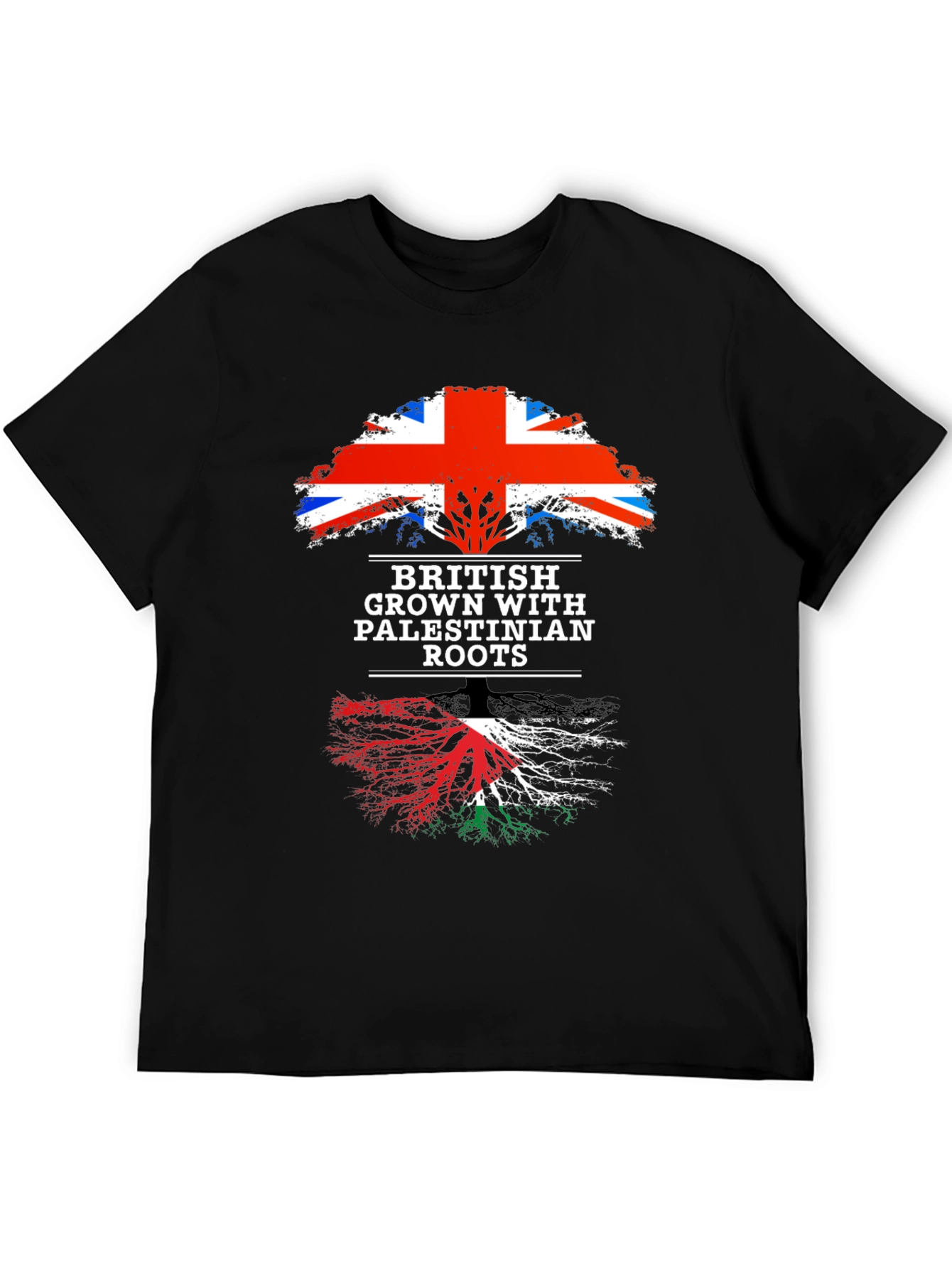 British Grown with Palestinian Roots T-Shirt