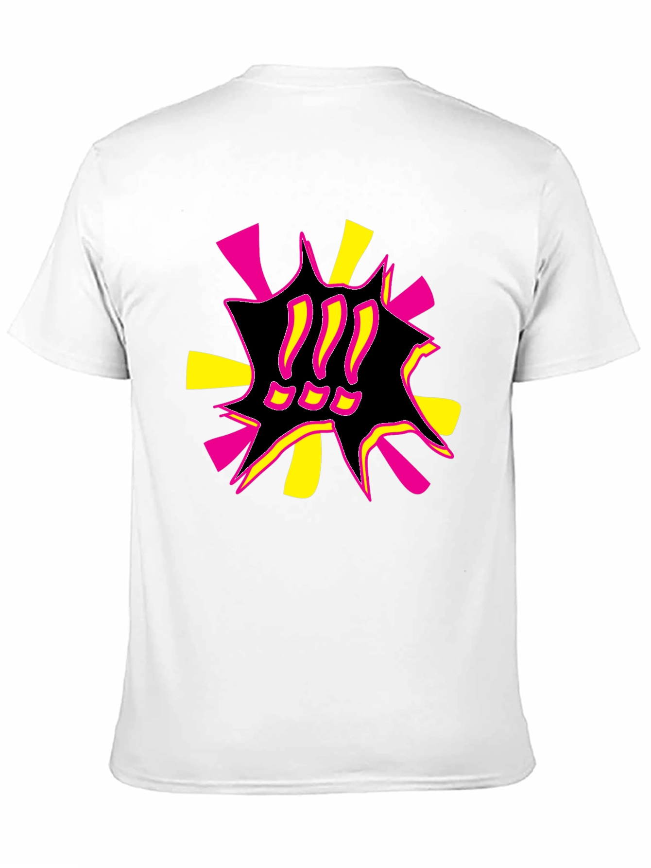 Bold Graphic Print Tee - Black