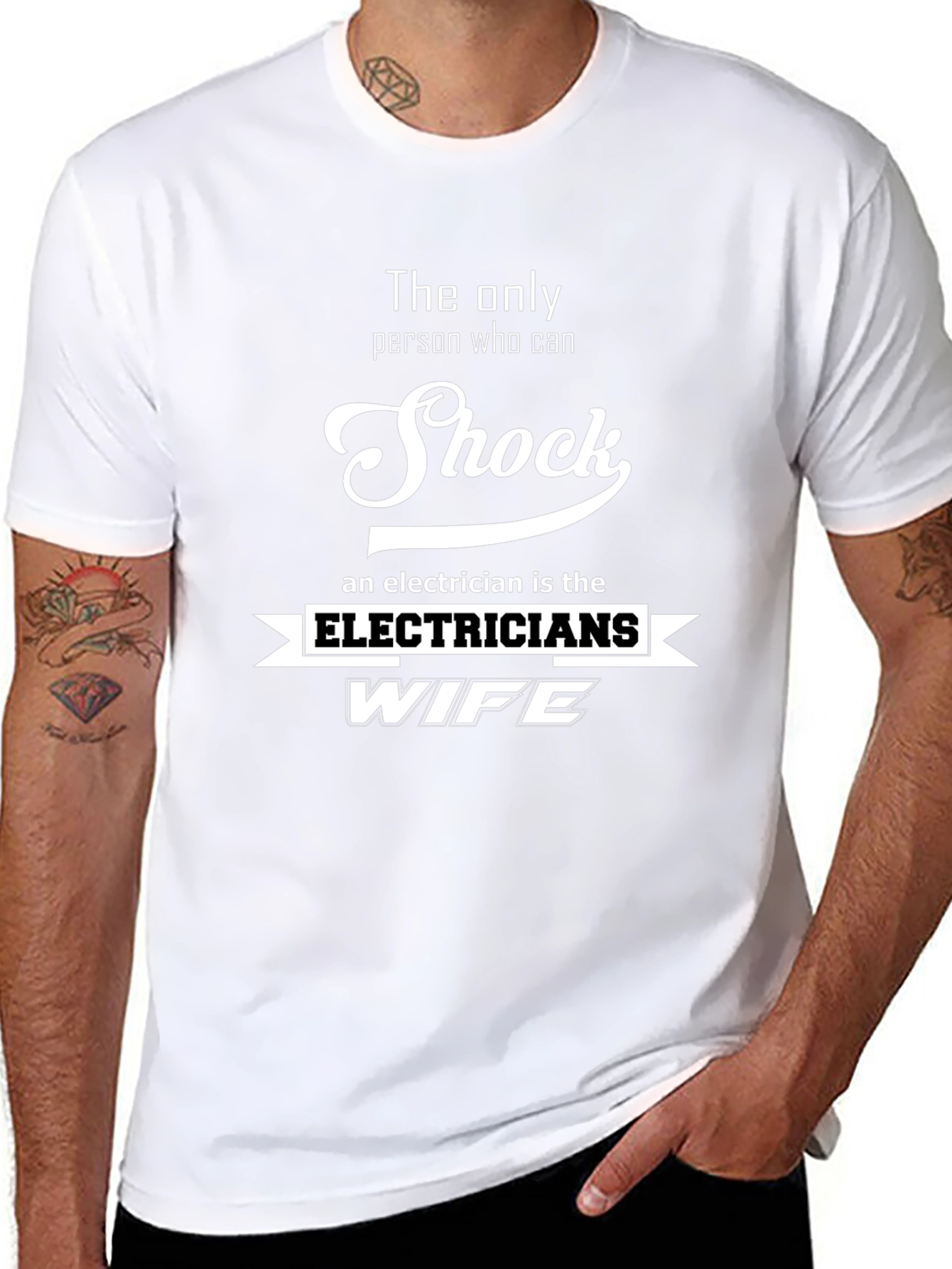 Electricians Wife T-Shirt - Shock Humor