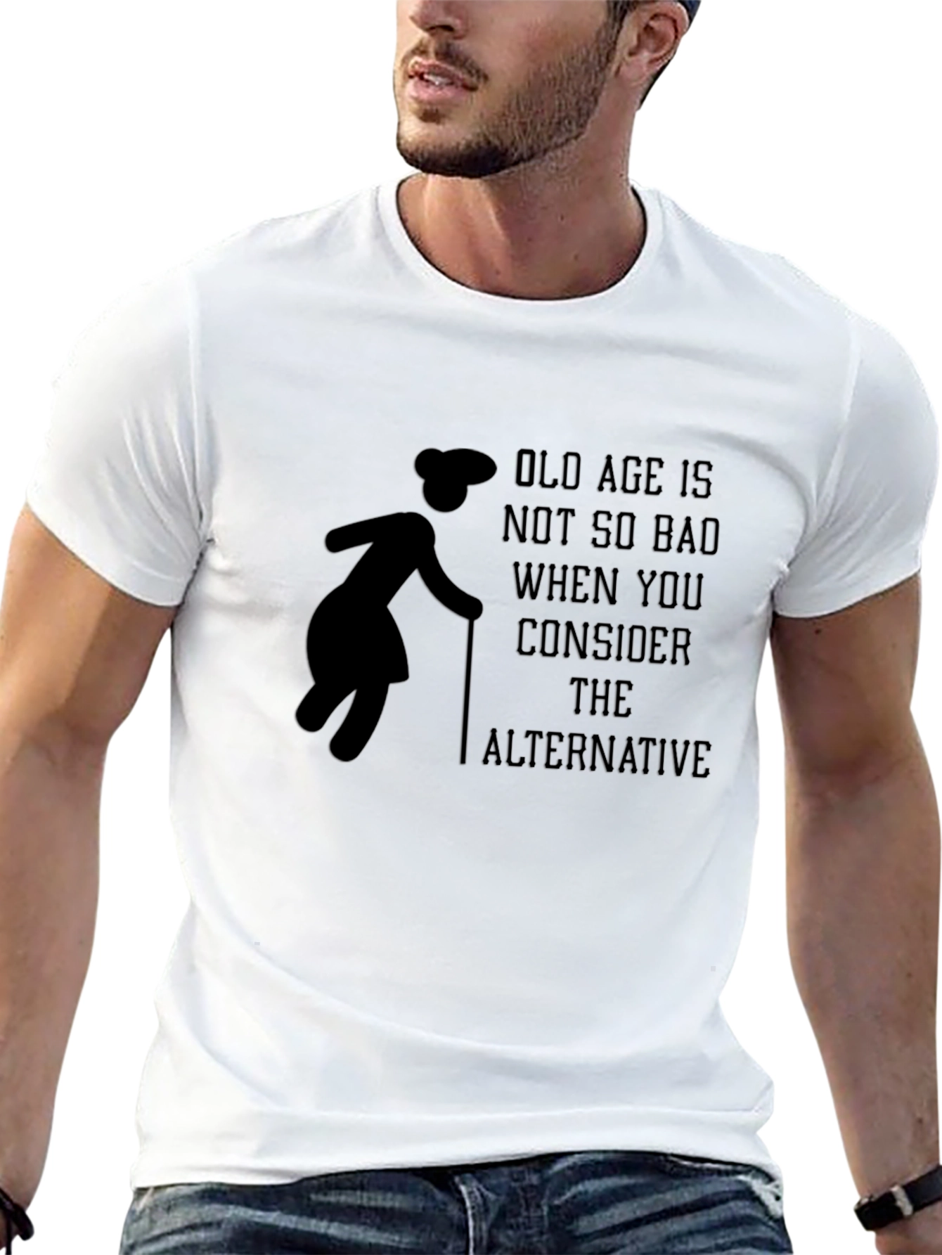 Old Age Humor Graphic T-Shirt
