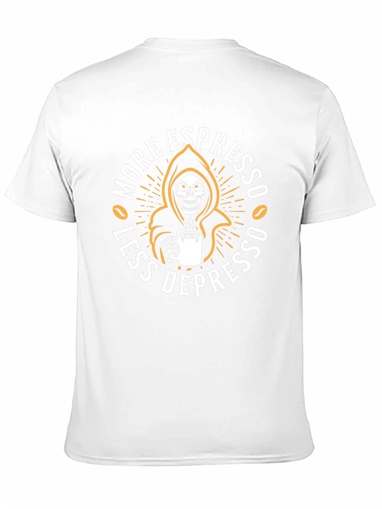 Espresso Grim Reaper Graphic T-Shirt - Coffee Lover Tee
