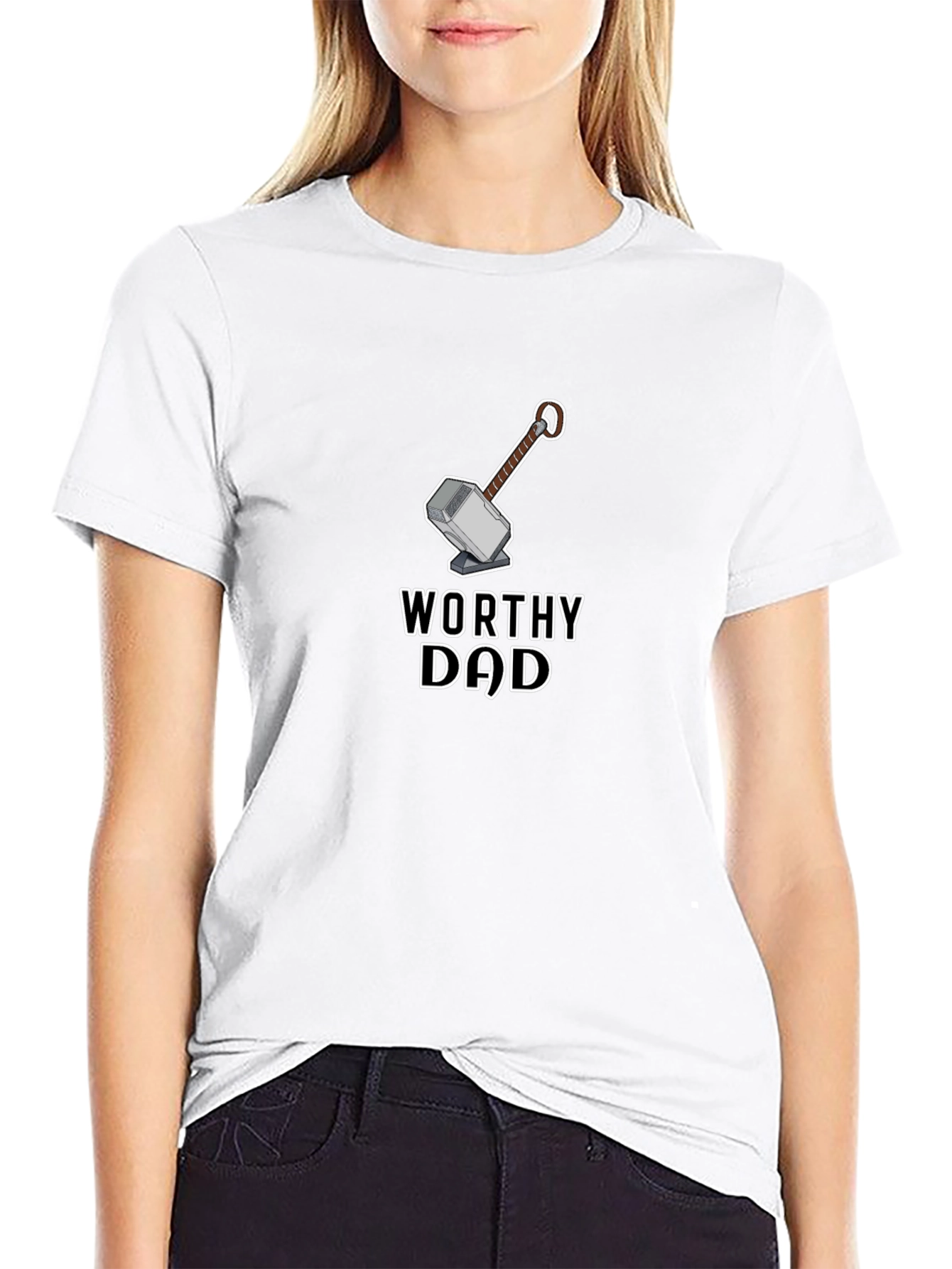 Worthy Dad T-Shirt - Superhero Dad Gift