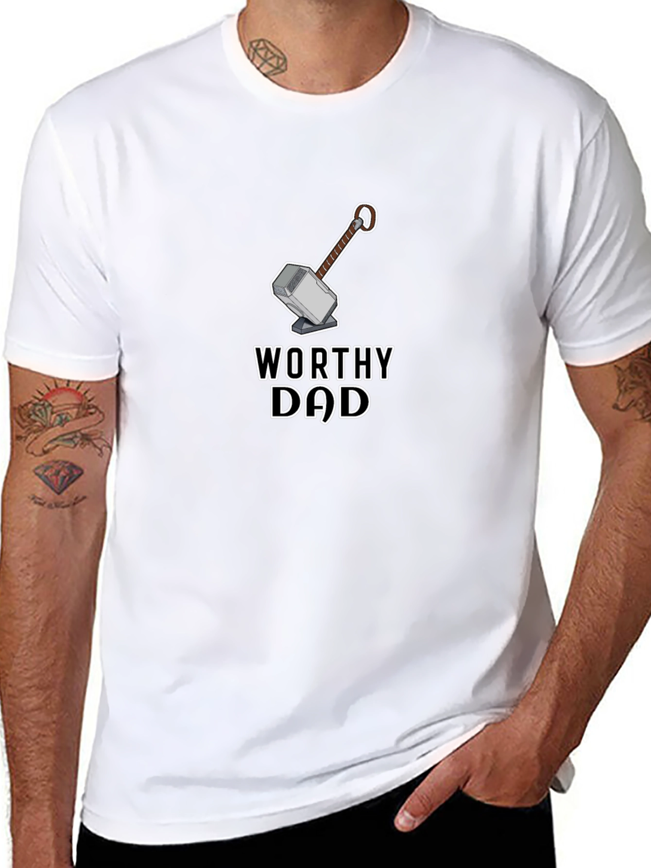 Worthy Dad T-Shirt - Superhero Dad Gift