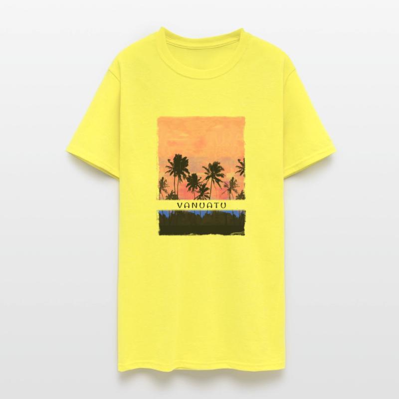 Vanuatu Vacation Souvenir Beach Palm Tree