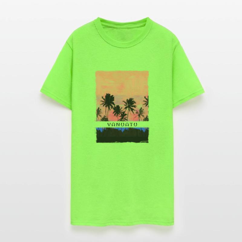 Vanuatu Vacation Souvenir Beach Palm Tree