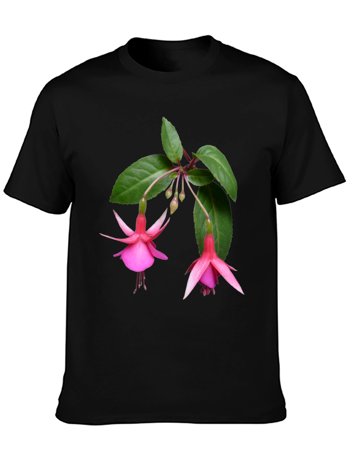 Floral Print Tee - Pink Fuchsia Flower Shirt