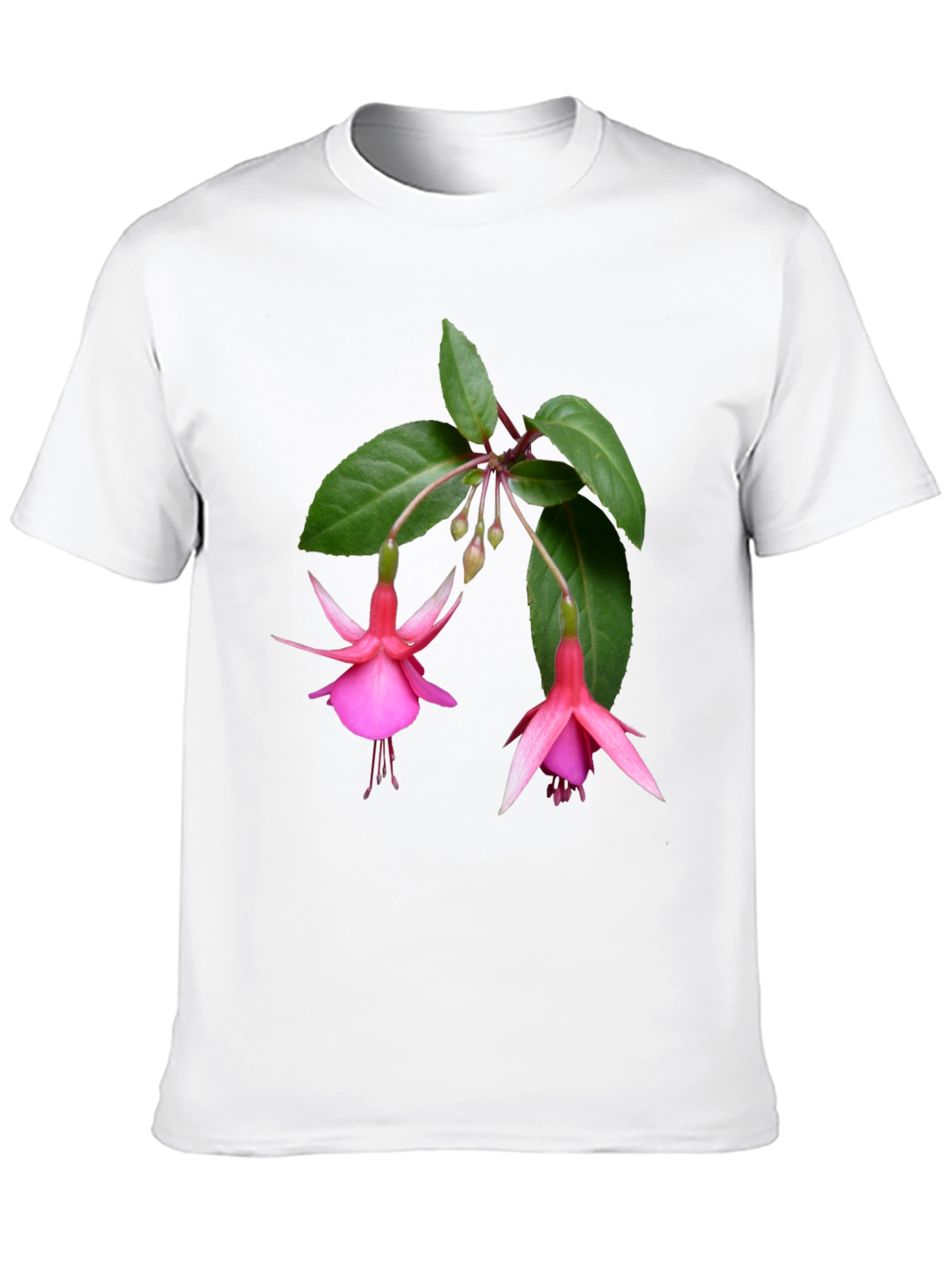 Floral Print Tee - Pink Fuchsia Flower Shirt